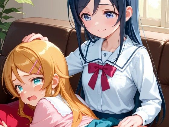 高坂桐乃・新垣あやせ(俺の妹がこんなに可愛いわけがない)お尻叩きイラスト集