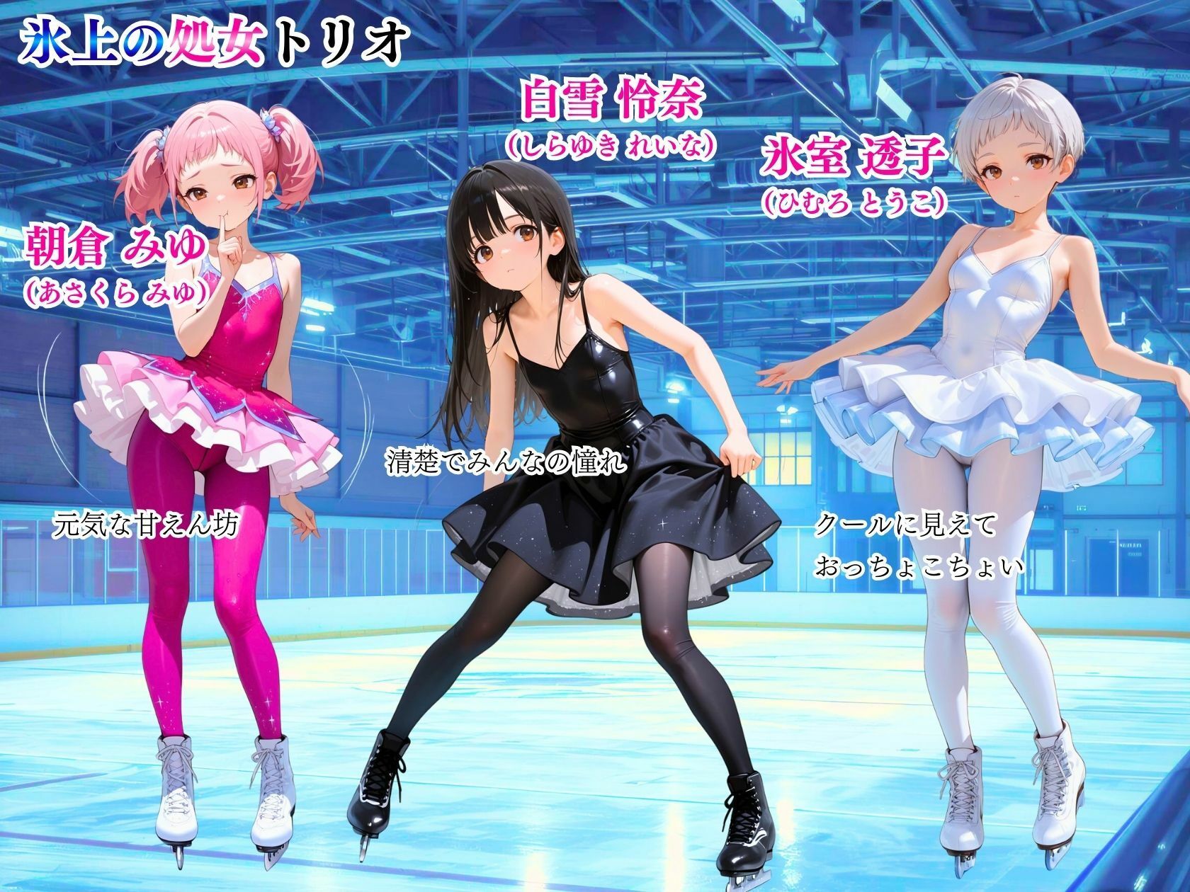 狙われた氷上の処女トリオ「コーチのでトべる女にして下さい」2