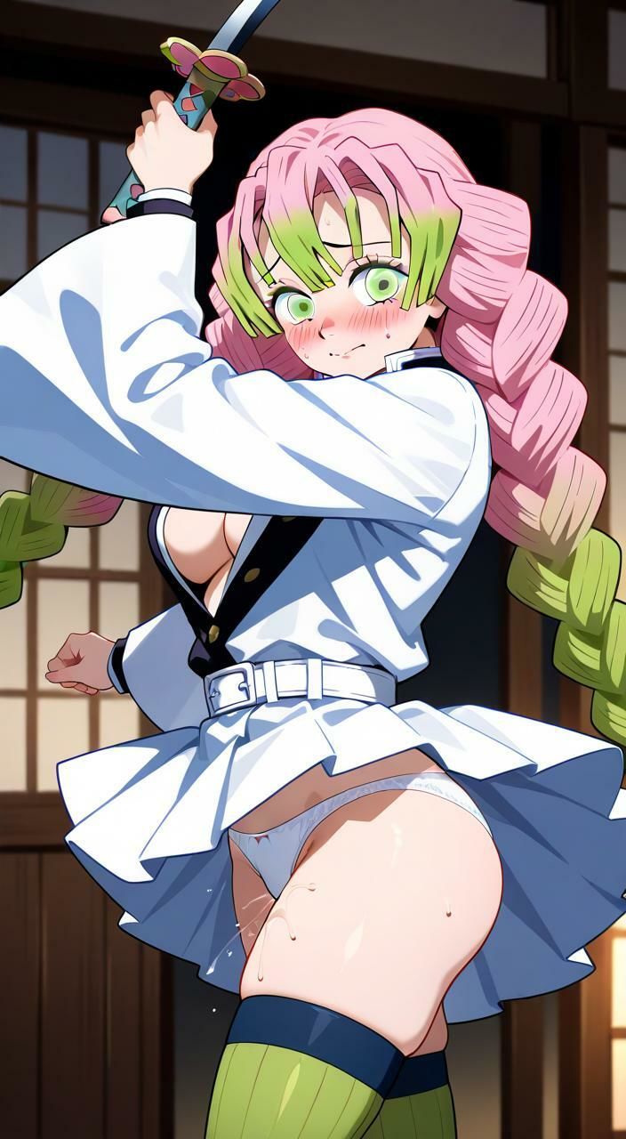 サンプル画像6:甘露寺蜜璃と柔軟稽古(ドロップシスターズ東京ぷらす) [d_710240]