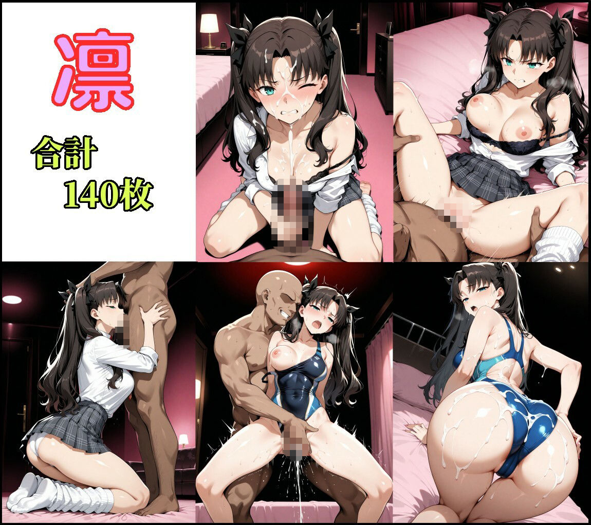 サンプル画像2:Fate/Staynight ヒロインズ制服＋競泳水着CG集(チョベリバ) [d_710301]