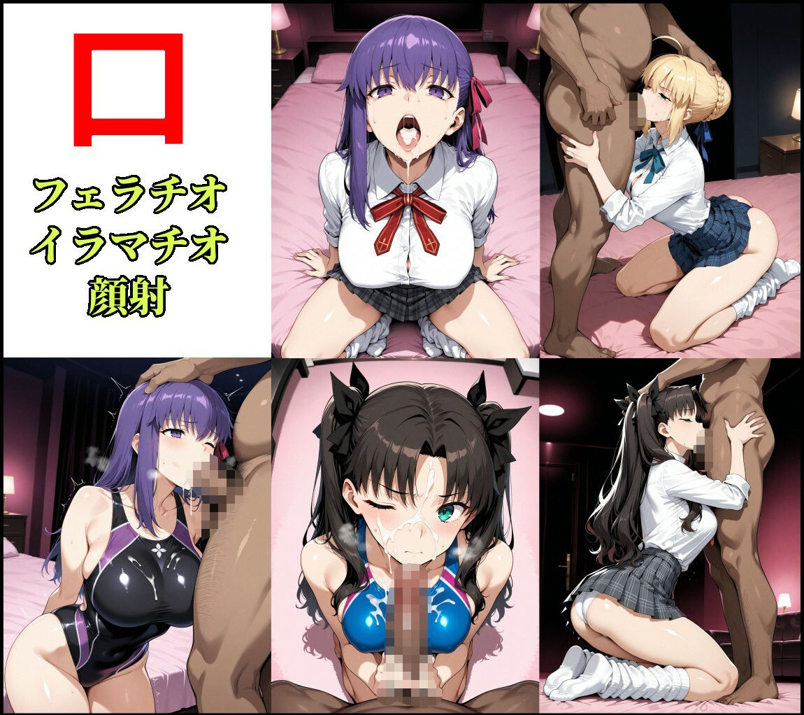 Fate/Staynight ヒロインズ制服＋競泳水着CG集 画像4