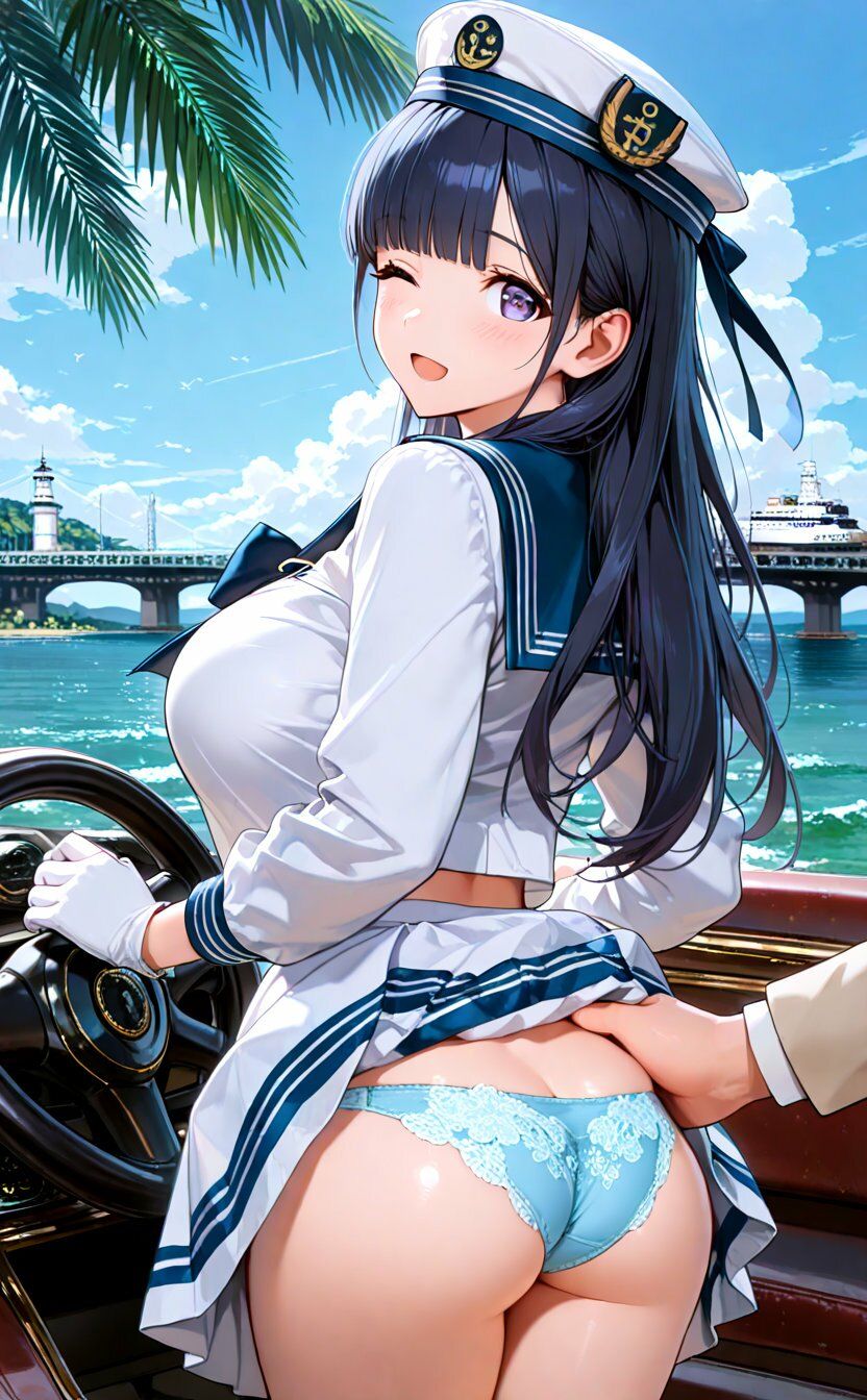 サンプル画像2:爆乳水兵ガールズ 甘々クルージングSEX(高天原AI) [d_710339]