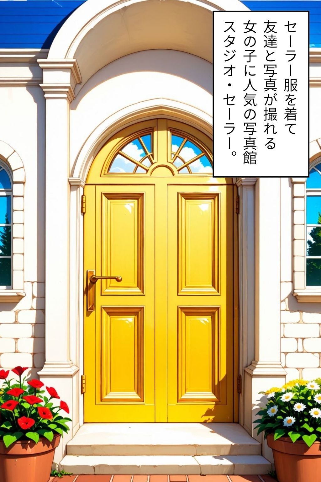 サンプル画像1:セーラー服写真館 〜 第二部:見せつけオナニーとご奉仕の時間 〜(ふんわりしすたーず) [d_710356]