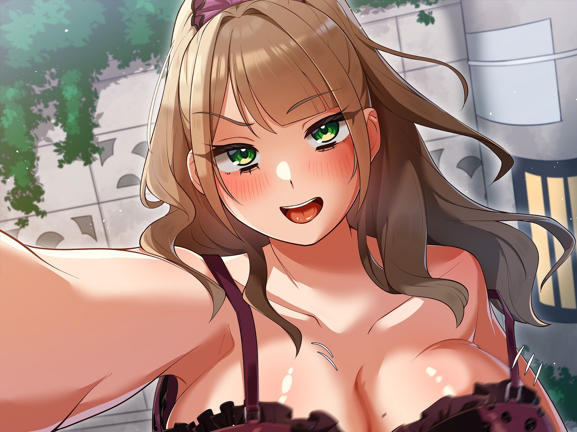 サンプル画像1:【LIVE2D】逆ナンギャルが壁ドンで誘惑！〜あーしなら生中おっけーなんだよねぇ。ね、しよ♪〜(みずしろラビリンス♪) [d_710391]