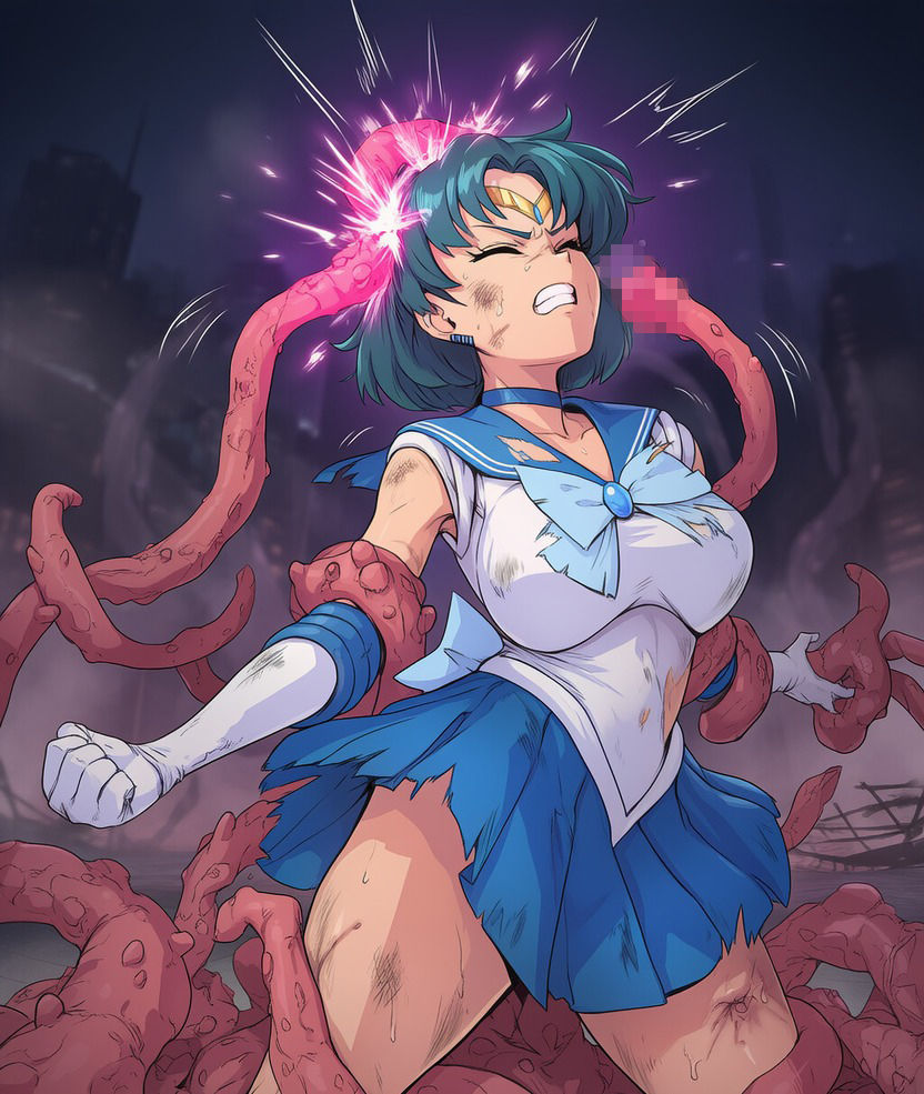 セーラーマーキュ●ー vs ぬるぬる触手【苗床編】 画像2