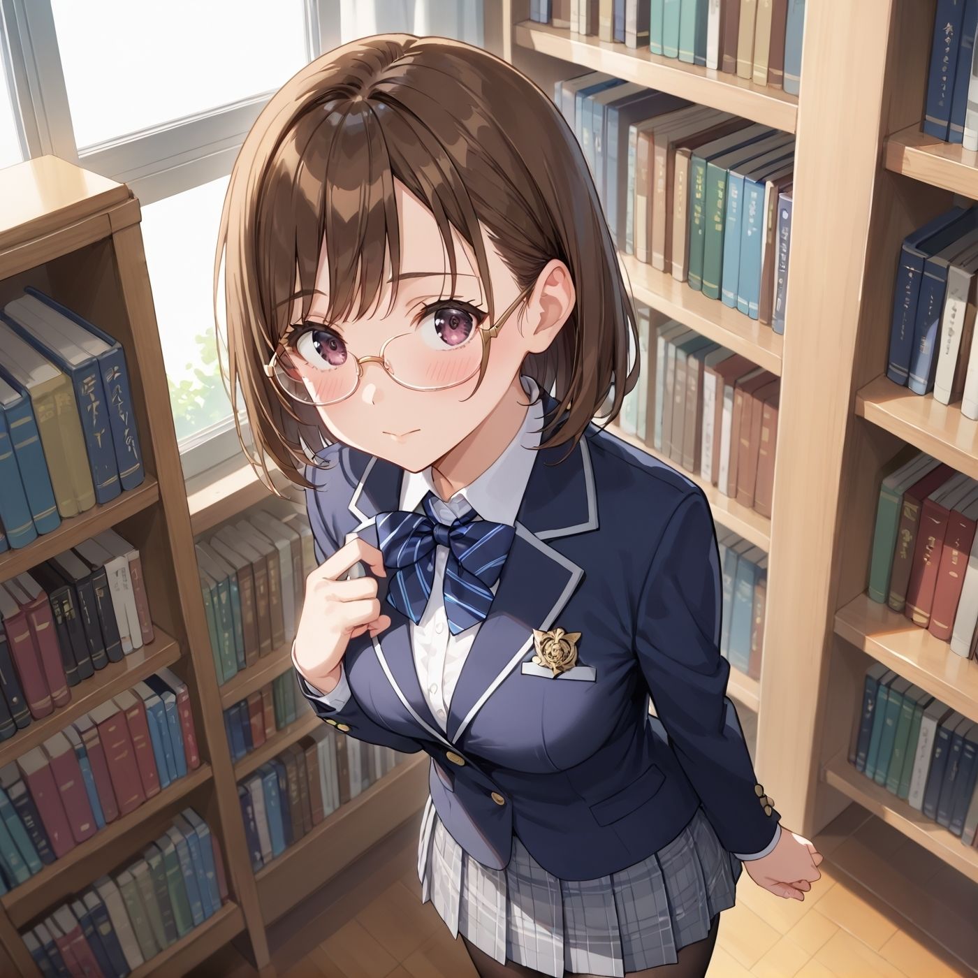 学園性活!図書委員と官能的な秘め事1【メガネ美少女の厳選CG350枚収録】 画像4