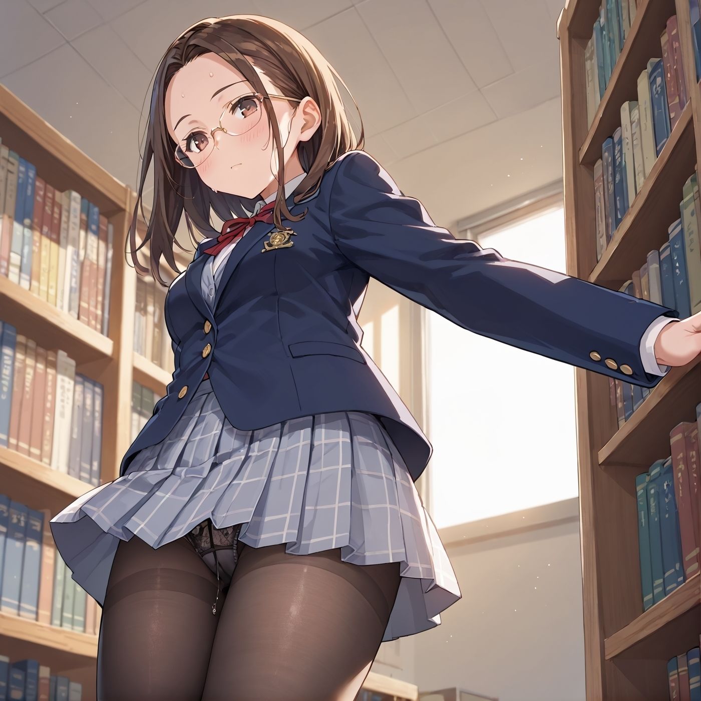 学園性活!図書委員と官能的な秘め事1【メガネ美少女の厳選CG350枚収録】 画像5