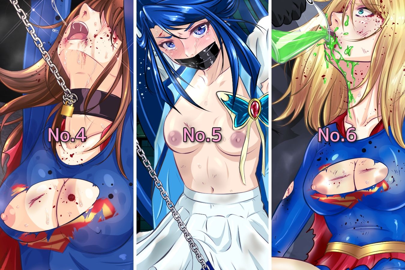 【無料エロ漫画】【pixiv投稿200回記念】ブクマ数TOP10のCG集(BLACK★BASE) d_710778