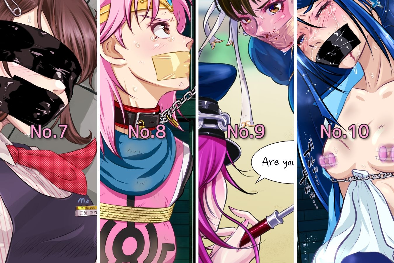 【無料エロ漫画】【pixiv投稿200回記念】ブクマ数TOP10のCG集(BLACK★BASE) d_710778