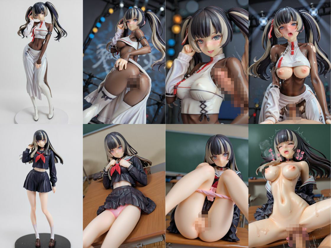 サンプル画像2:儒烏〇亭らでん フィギュア風イラストコレクション(のこ（noko）) [d_710788]