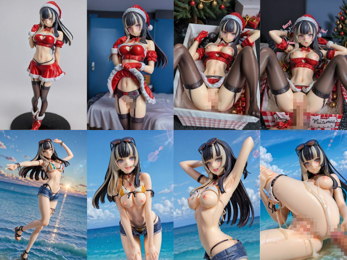 サンプル画像3:儒烏〇亭らでん フィギュア風イラストコレクション(のこ（noko）) [d_710788]