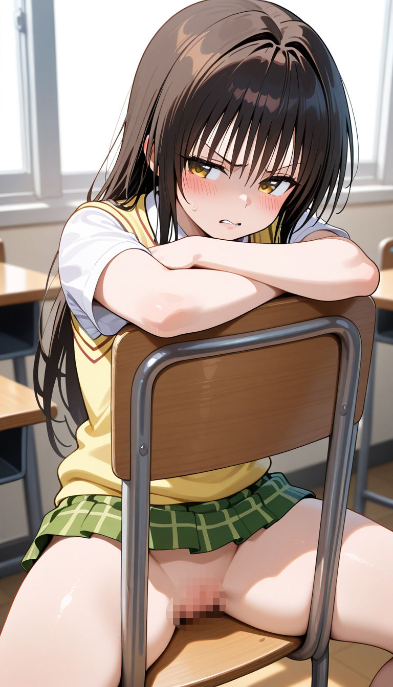 【無料エロ漫画】前の席のあの娘がすごいノーパンアピールしてくる古〇川＆西〇寺編(ドットいっこぶん) d_710818