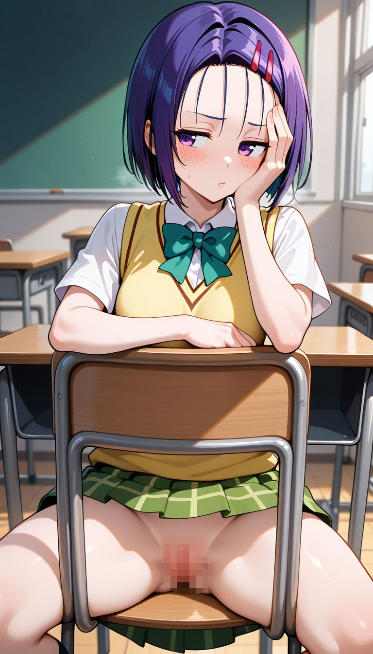 サンプル画像4:前の席のあの娘がすごいノーパンアピールしてくる古〇川＆西〇寺編(ドットいっこぶん) [d_710818]