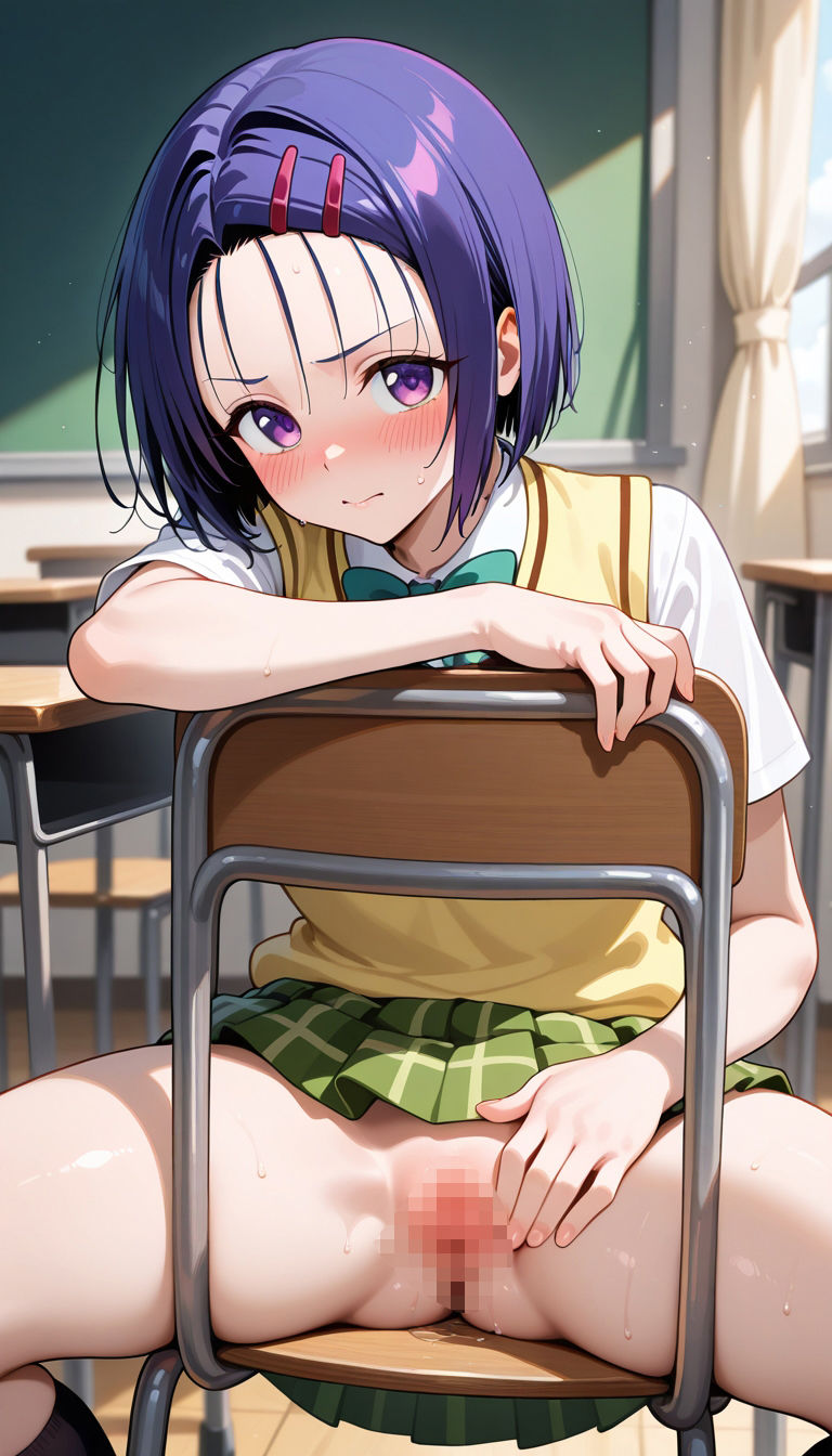 サンプル画像5:前の席のあの娘がすごいノーパンアピールしてくる古〇川＆西〇寺編(ドットいっこぶん) [d_710818]