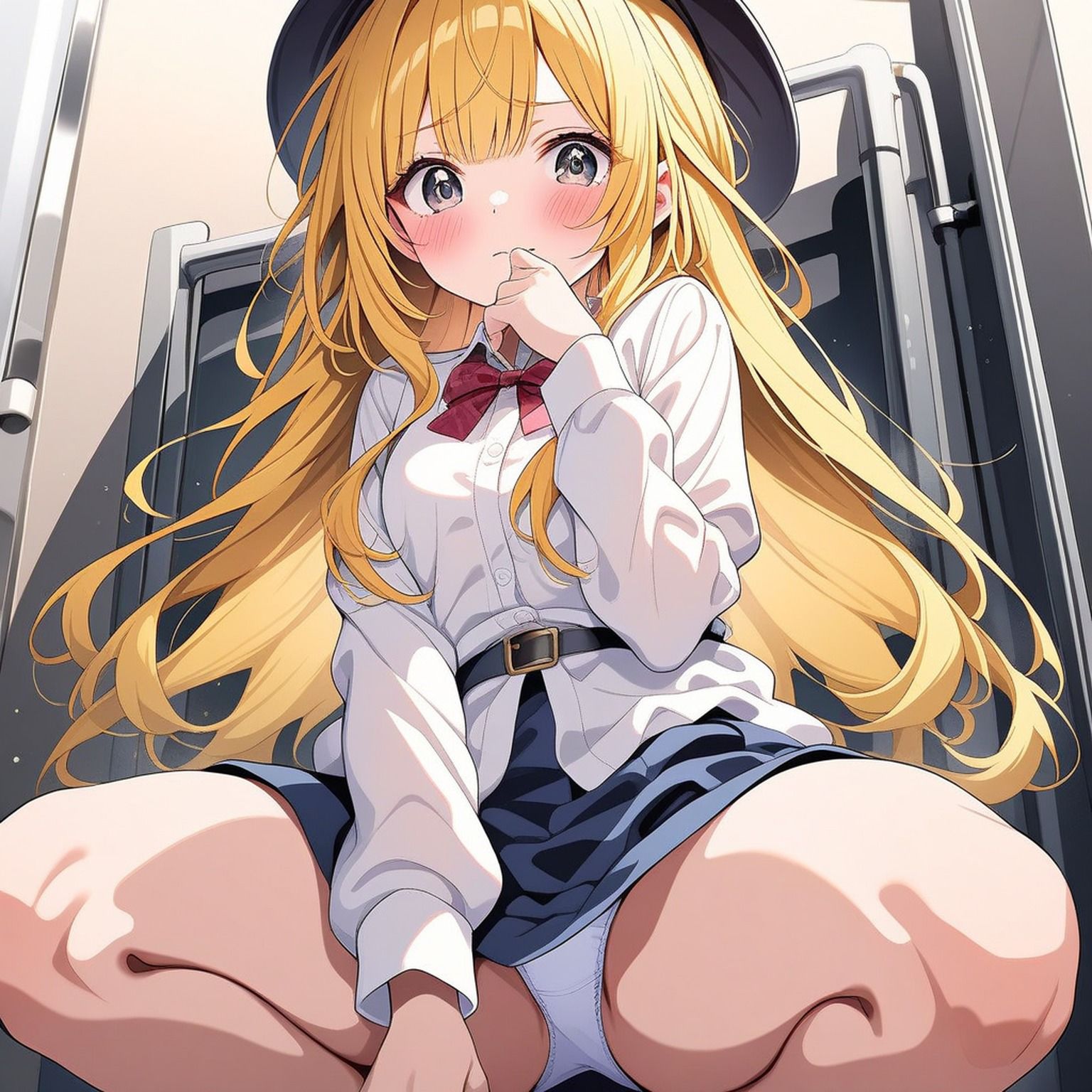 【エロ漫画】パンツ見せ美少女 part3【AIイラスト集】1