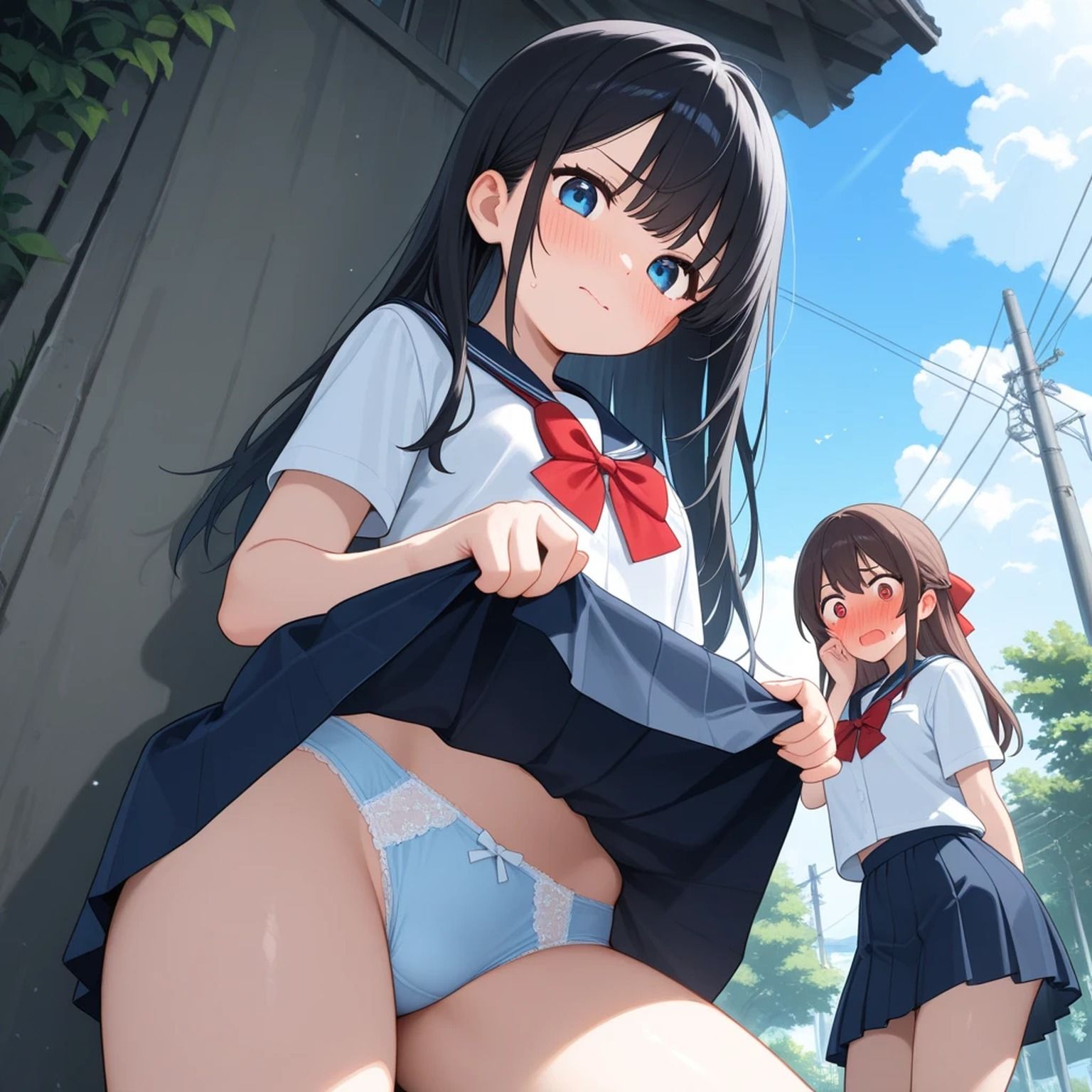 【エロ漫画】パンツ見せ美少女 part3【AIイラスト集】5