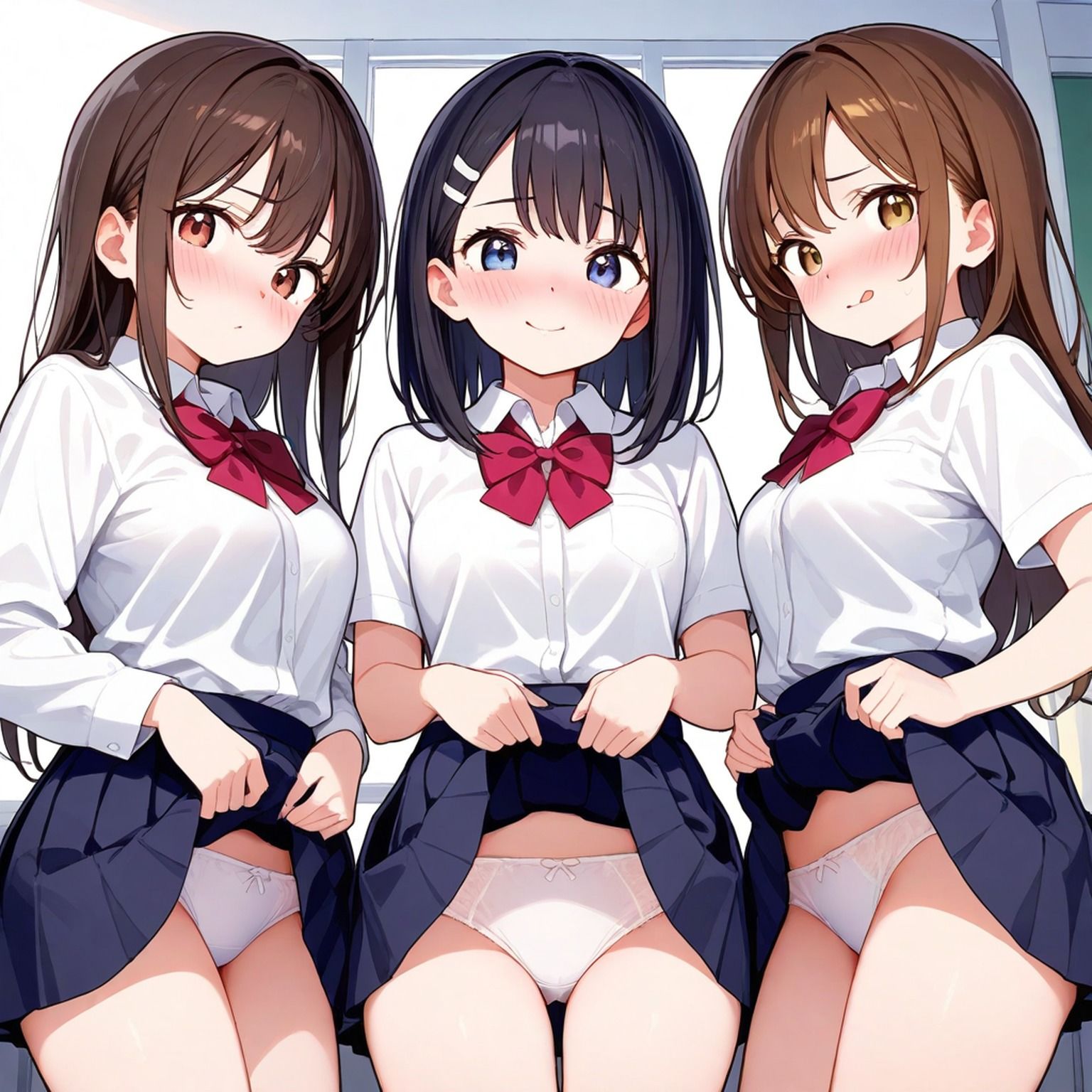 【エロ漫画】パンツ見せ美少女 part3【AIイラスト集】6