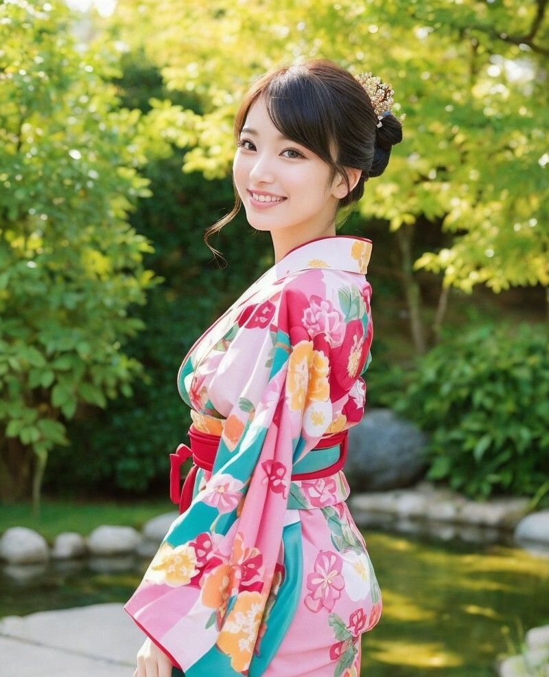 サンプル画像2:【美女名録】vol1.20  絢爛―振袖に咲く美―  148枚【AIグラビア写真集】(AI美女制作参謀本部4課) [d_710924]