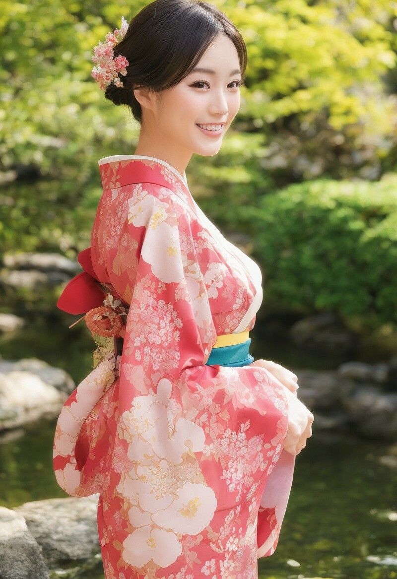 サンプル画像3:【美女名録】vol1.20  絢爛―振袖に咲く美―  148枚【AIグラビア写真集】(AI美女制作参謀本部4課) [d_710924]