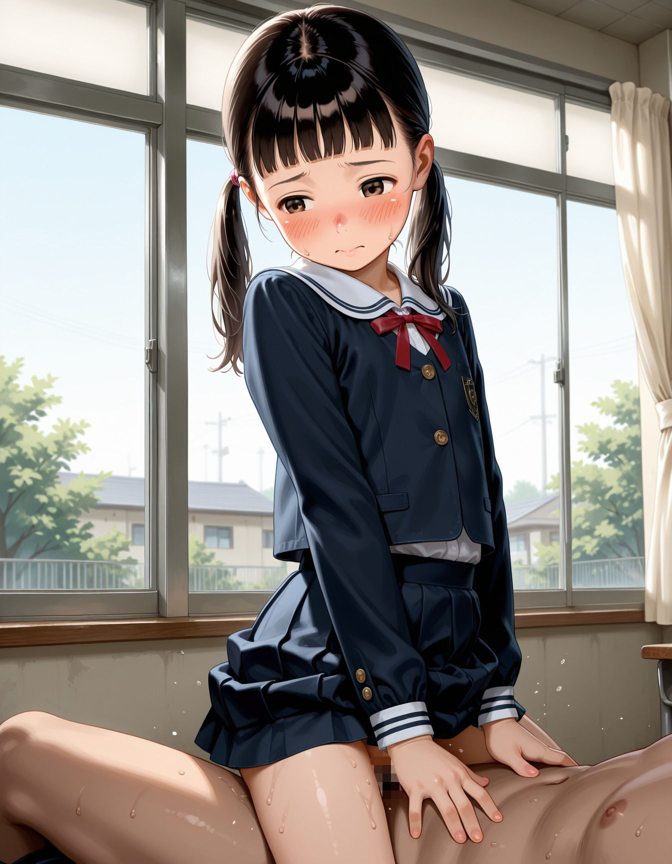 サンプル画像1:つるぺたすぎる妹と学校終わりに即ハメSEX(Aito) [d_711012]