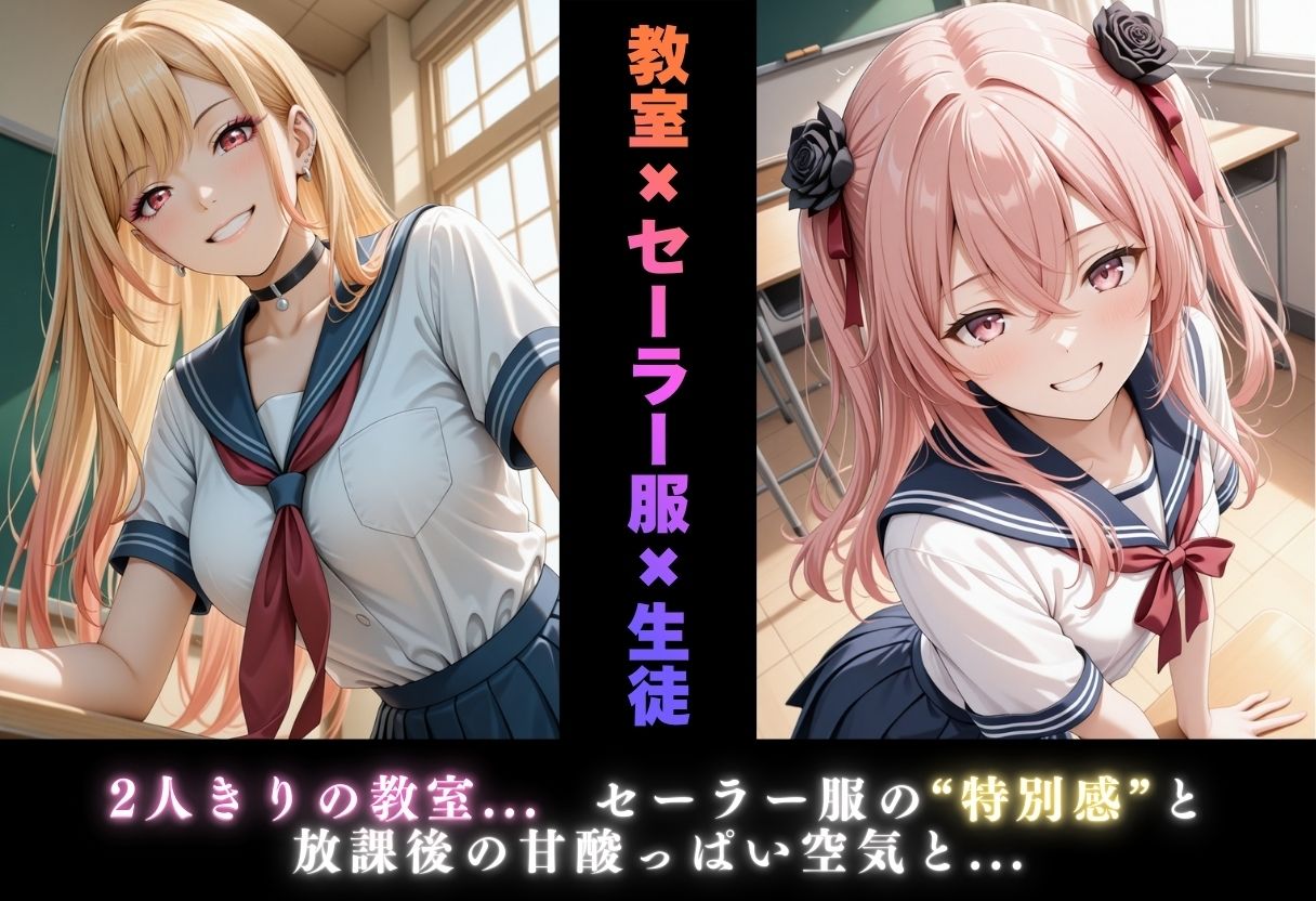 サンプル画像2:【学園ヒロイン〜俺たちの肉便器〜】その着せ替え人形◯恋をする〜喜◯川海夢・乾紗◯叶 編〜(ヒロインマニア) [d_711014]