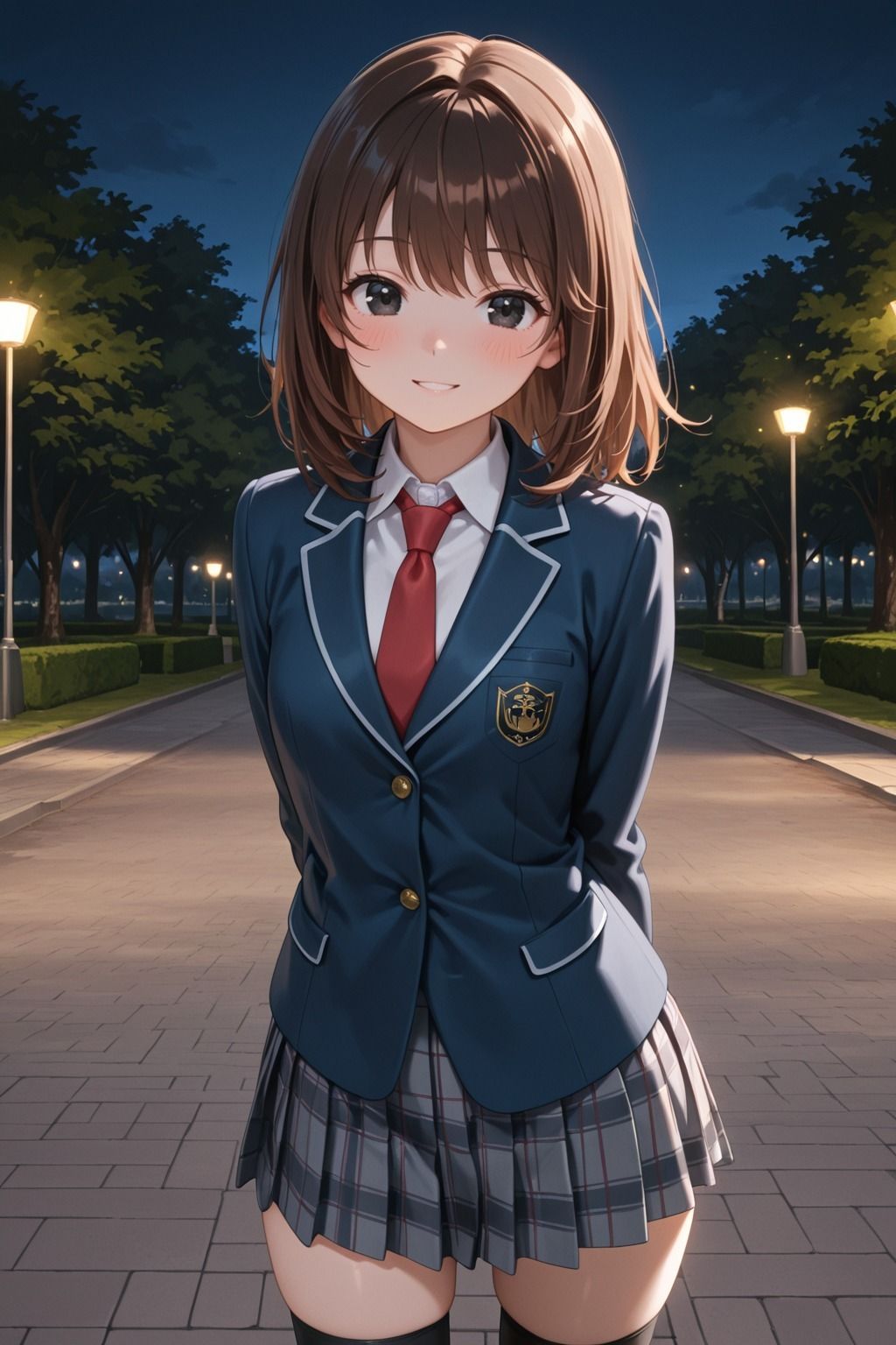 サンプル画像1:幼馴染JKと夜の公園で禁断生ハメ 〜月明かりの下で連続中出し〜(ごまちゃん本舗) [d_711155]