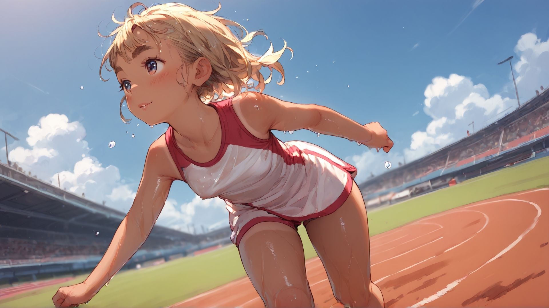 【エロ漫画】どうやら部活動を一生懸命がんばる褐色ロリっ子が集う温泉付き合宿所があるらしい。5