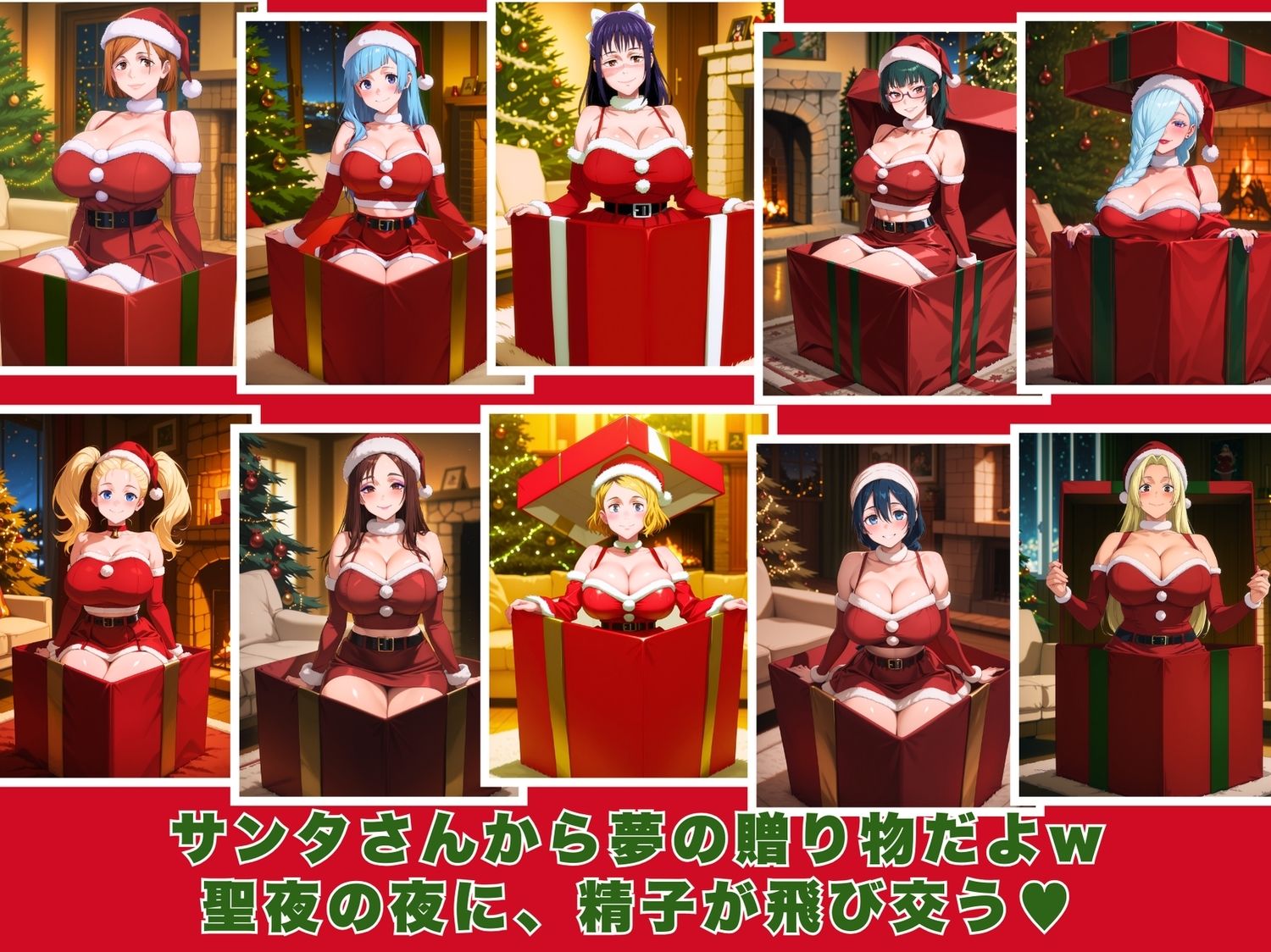 サンプル画像1:10人のエロサンタ〜呪●廻戦〜(kokko) [d_711365]