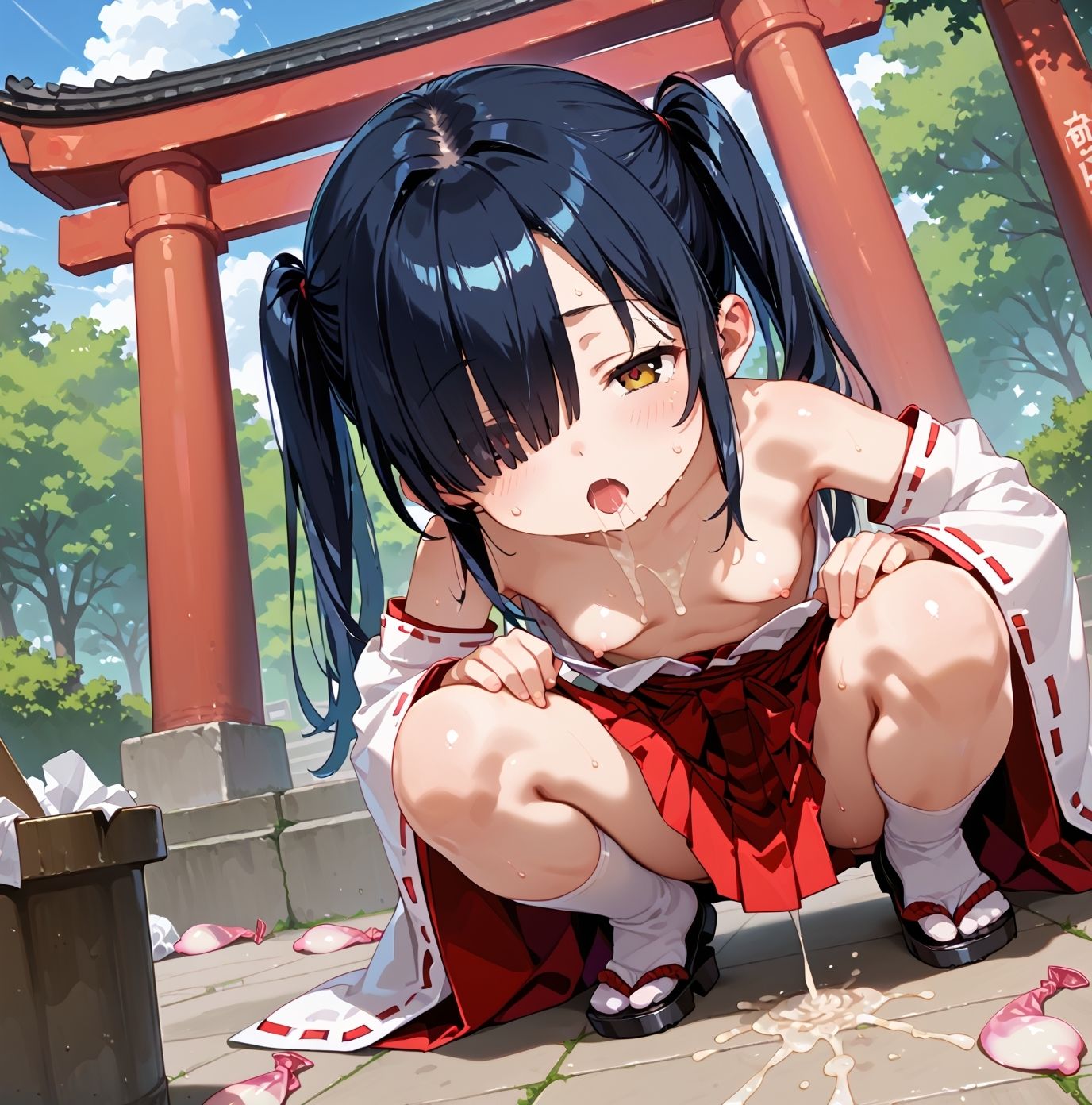 陰キャ貧乳巫女！中出し精液便所！パート31