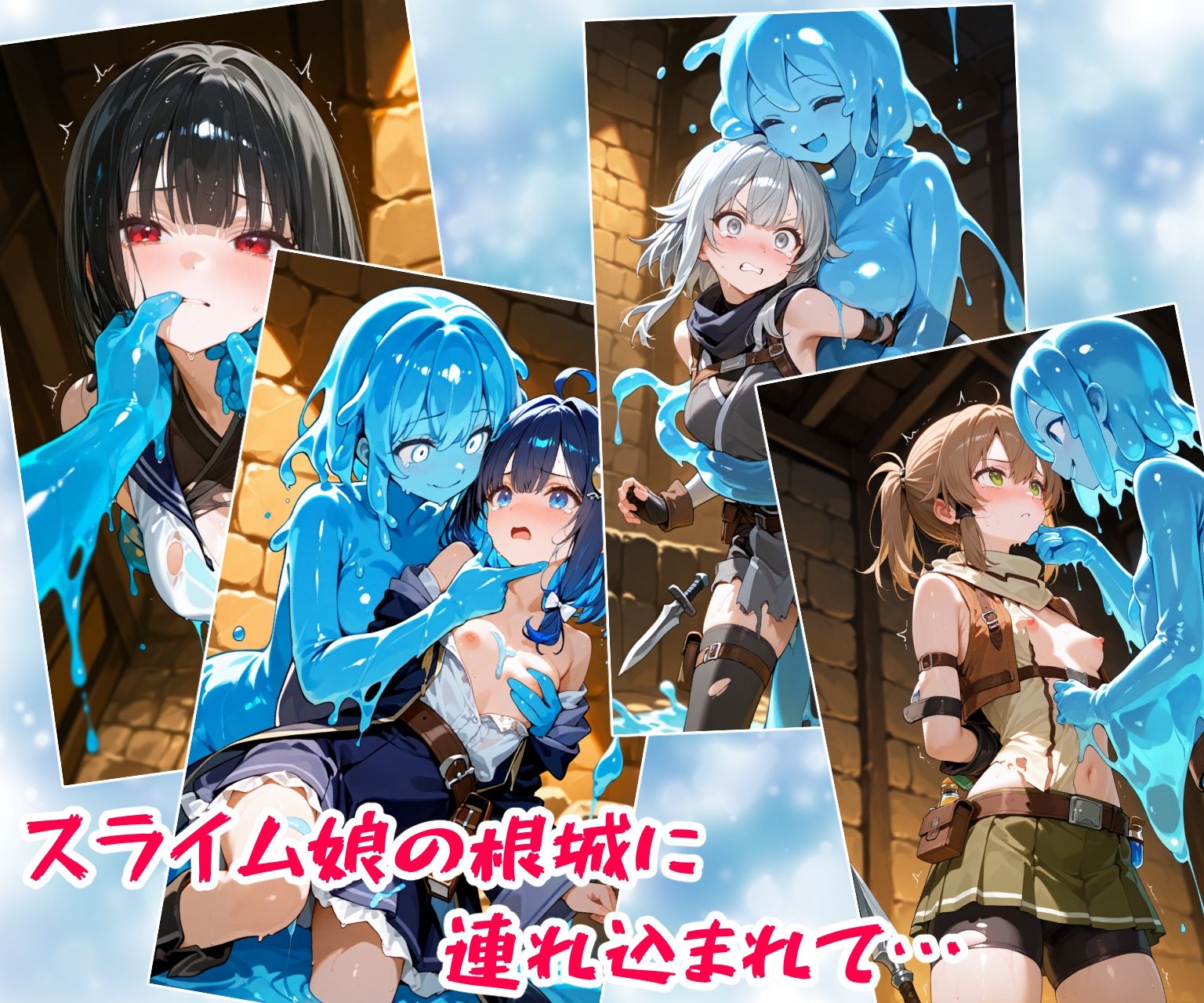 サンプル画像5:初級スライム討伐のはずが強力なヒト型個体に敗北！？一方的な陵●の挙句、同化なんて聞いてない！(えすおー) [d_711664]