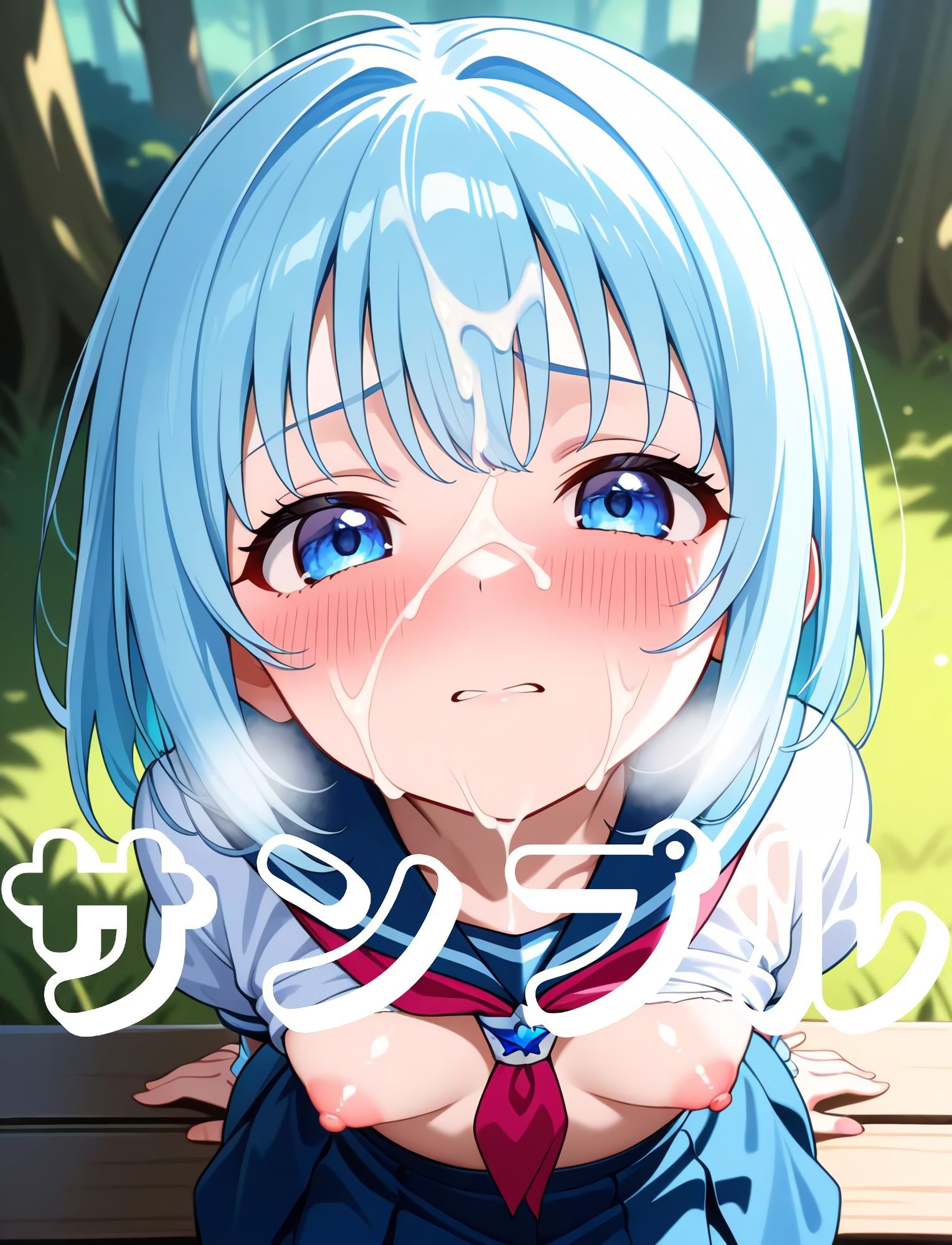 【エロ漫画】魔法少女のエッチな絵  8巻  捕らわれた魔法少女  顔に精液をかけられる24