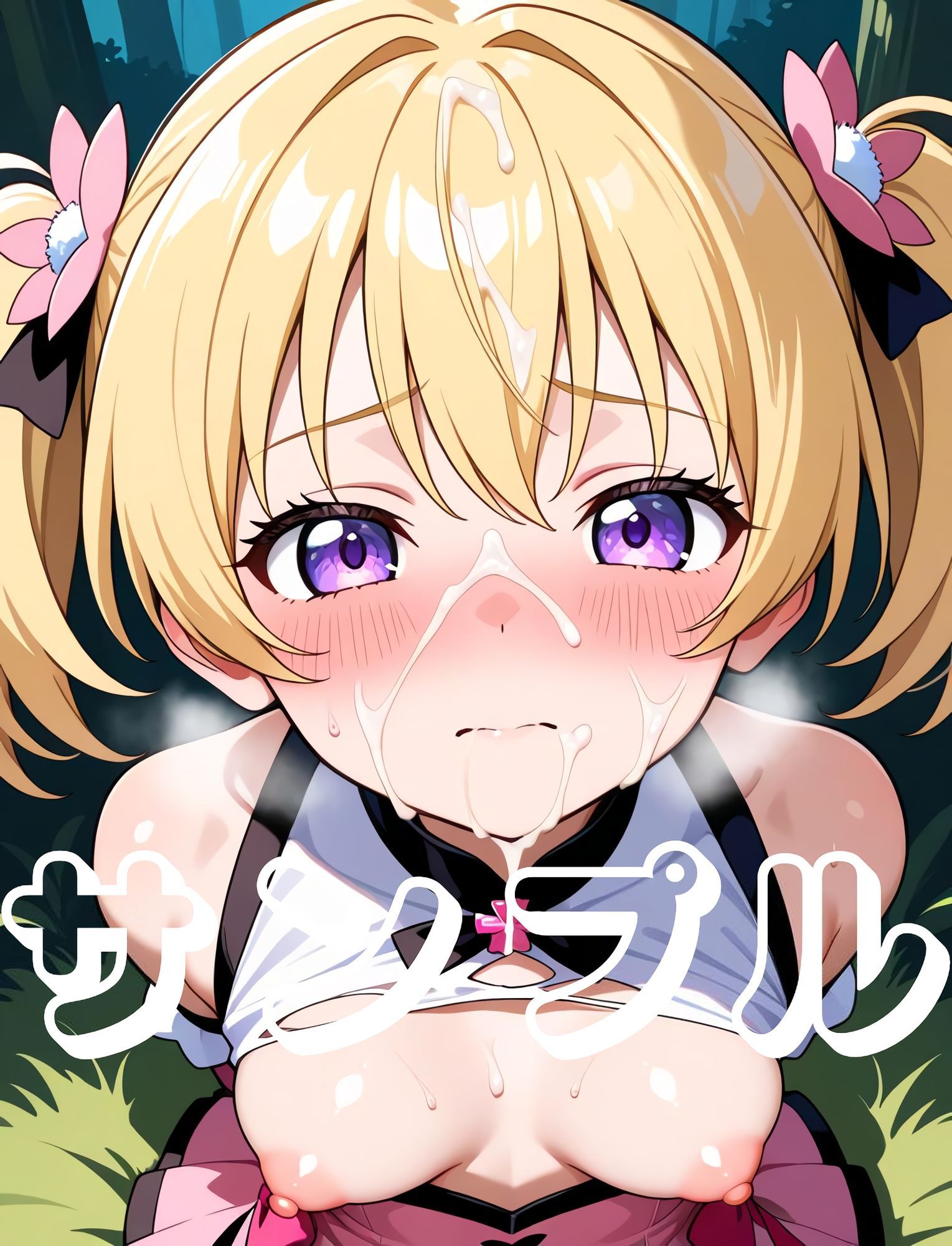 【エロ漫画】魔法少女のエッチな絵  8巻  捕らわれた魔法少女  顔に精液をかけられる25