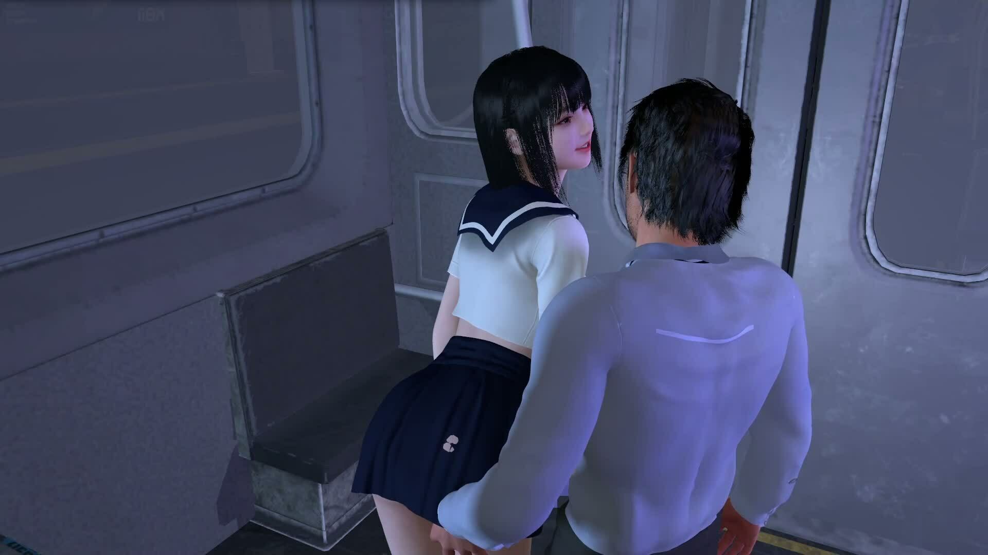 【ROMV352】時間停止電車レ●プセーラー服女子○校生「体が動かない」 画像1