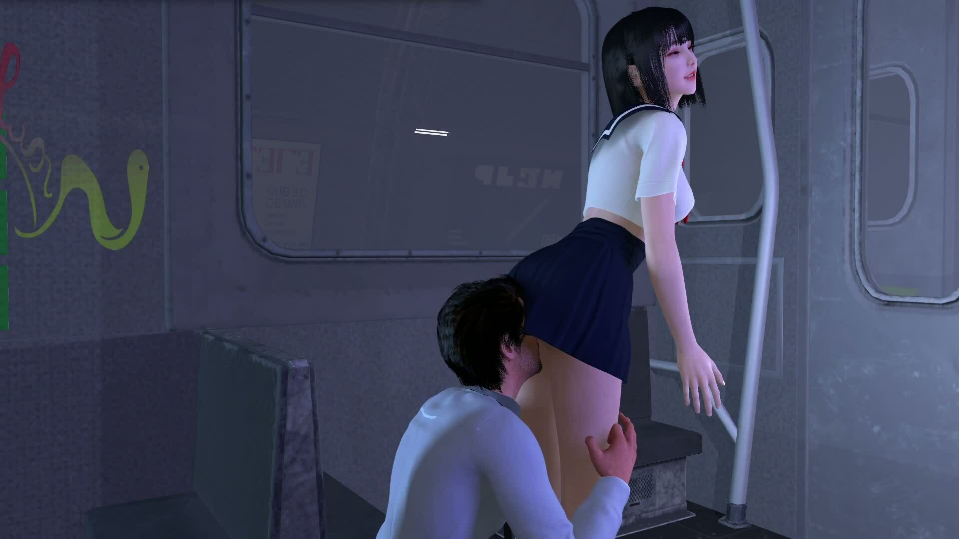 【ROMV352】時間停止電車レ●プセーラー服女子○校生「体が動かない」 画像3