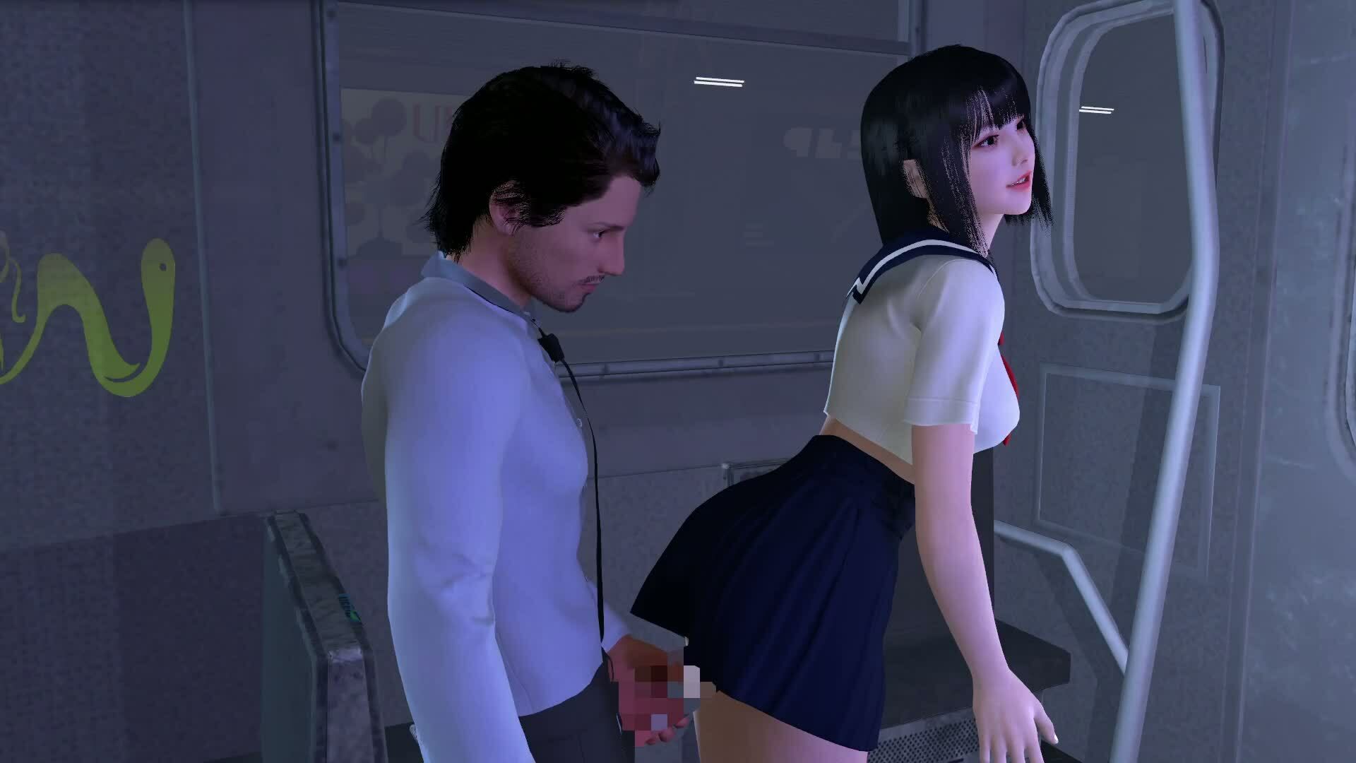 【ROMC352】時間停止電車レ●プセーラー服女子○校生「体が動かない」 画像4