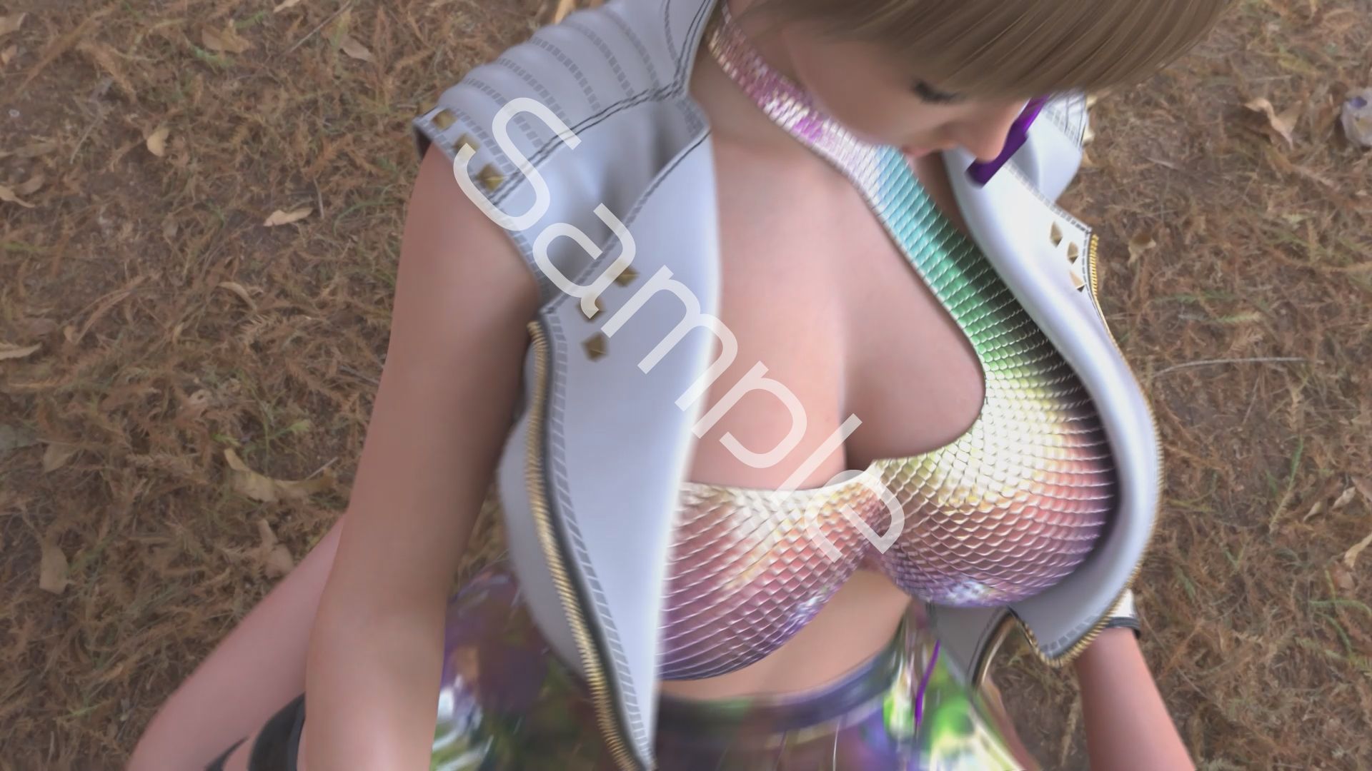 【▲100】廻里が主人公のMMORPG『編隊コレクション:Re』ゲーム動画(Vol.10:ゾンビの集団によるレ○プ被害に遭ってしまう:座位フロント!) 画像3