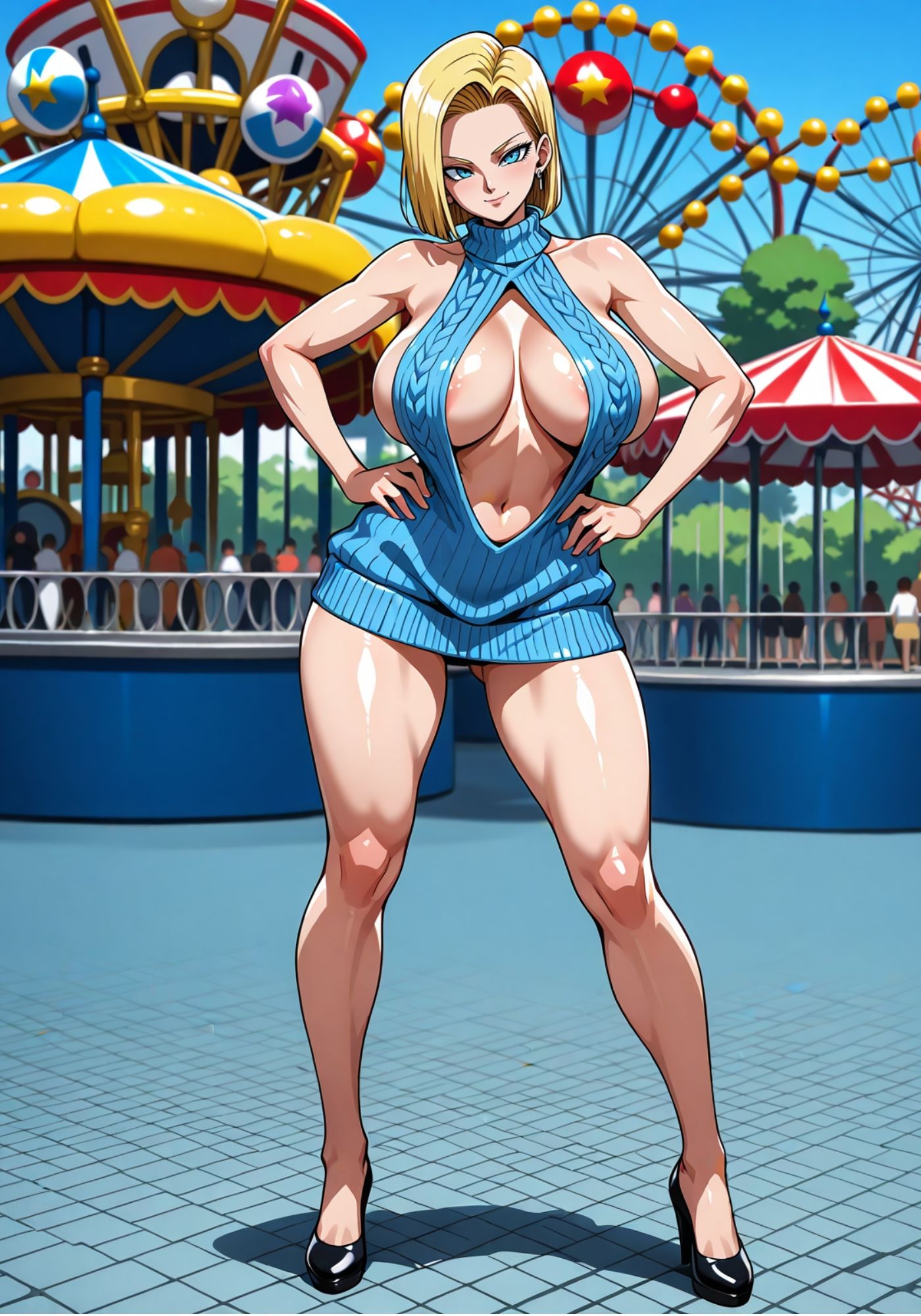 【無料エロ漫画】18号と子作りデート(ダルメシアン) d_712207