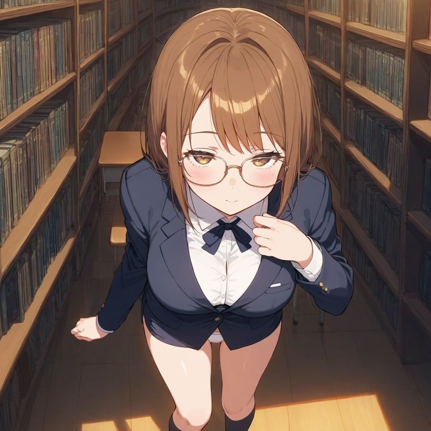 学園性活！図書委員と官能的な秘め事3【メガネ美少女の厳選CG350枚収録】 | Baked Strontium