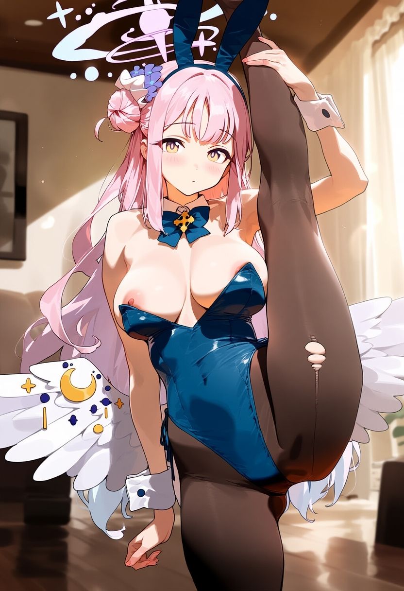 サンプル画像6:【ブル○カ】聖○ミカ様のエッチなバニーガール！赤ちゃん部屋種付け大作戦！（207枚）(日曜日のままま AIイラスト個人製作) [d_712433]