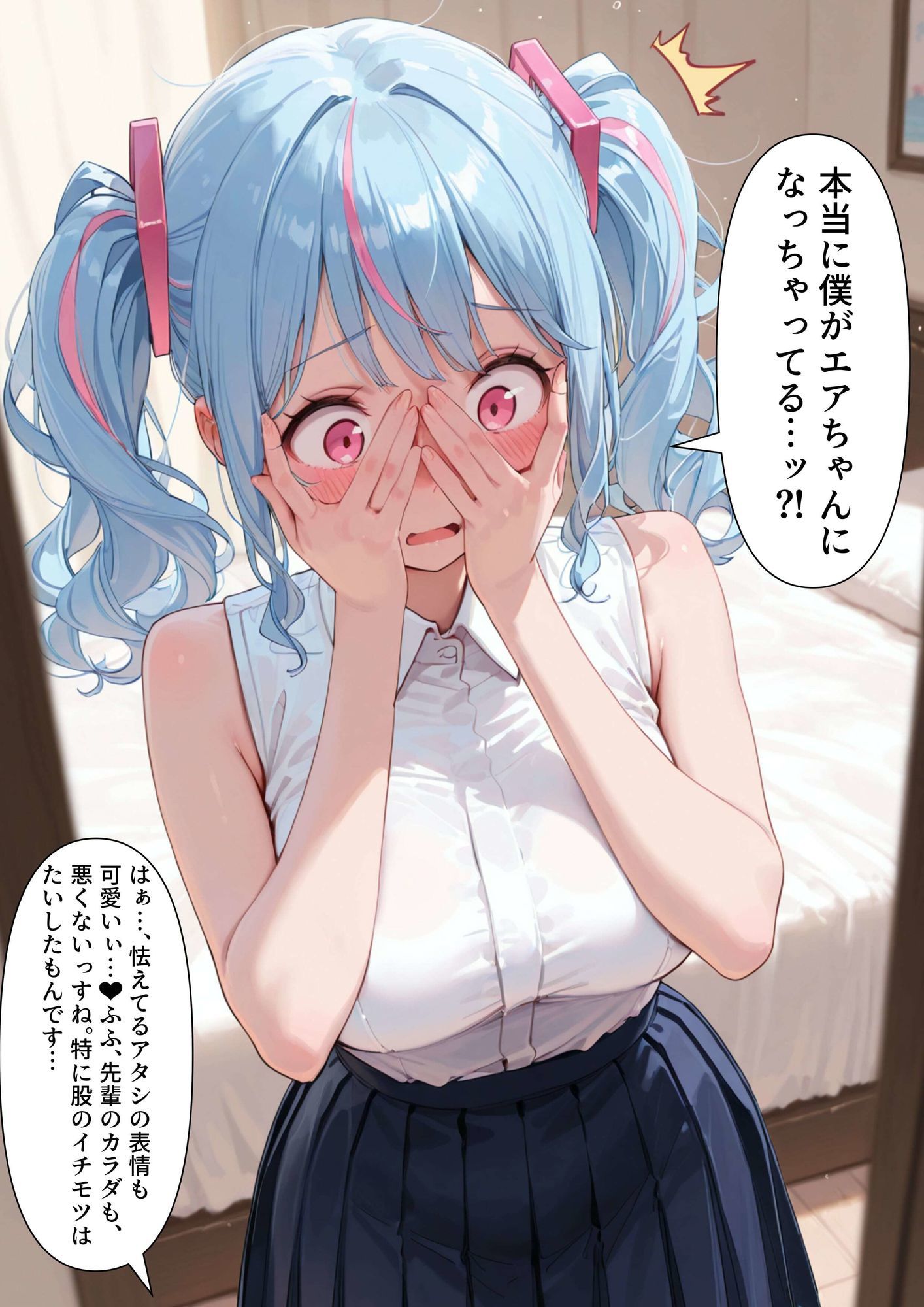 TS3作品セット（5）（【入れ替わり】気弱な彼氏とナルシスト彼女のラブラブ入れ替わりックス・【入れ替わり】職場のロリ巨乳な先輩と入れ替わってメス堕ちしてしまう話・【憑依】シスターが憑依されたのでセックスバトルで除霊する話） 画像1