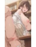 巨乳お姉さんと図書館H（500枚）