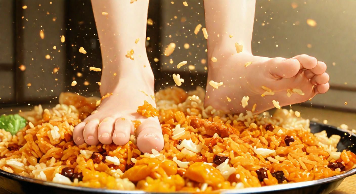 あったかフードクラッシュ〜裸足でぐちゃぐちゃに踏み潰す心温まる動画集〜 画像3