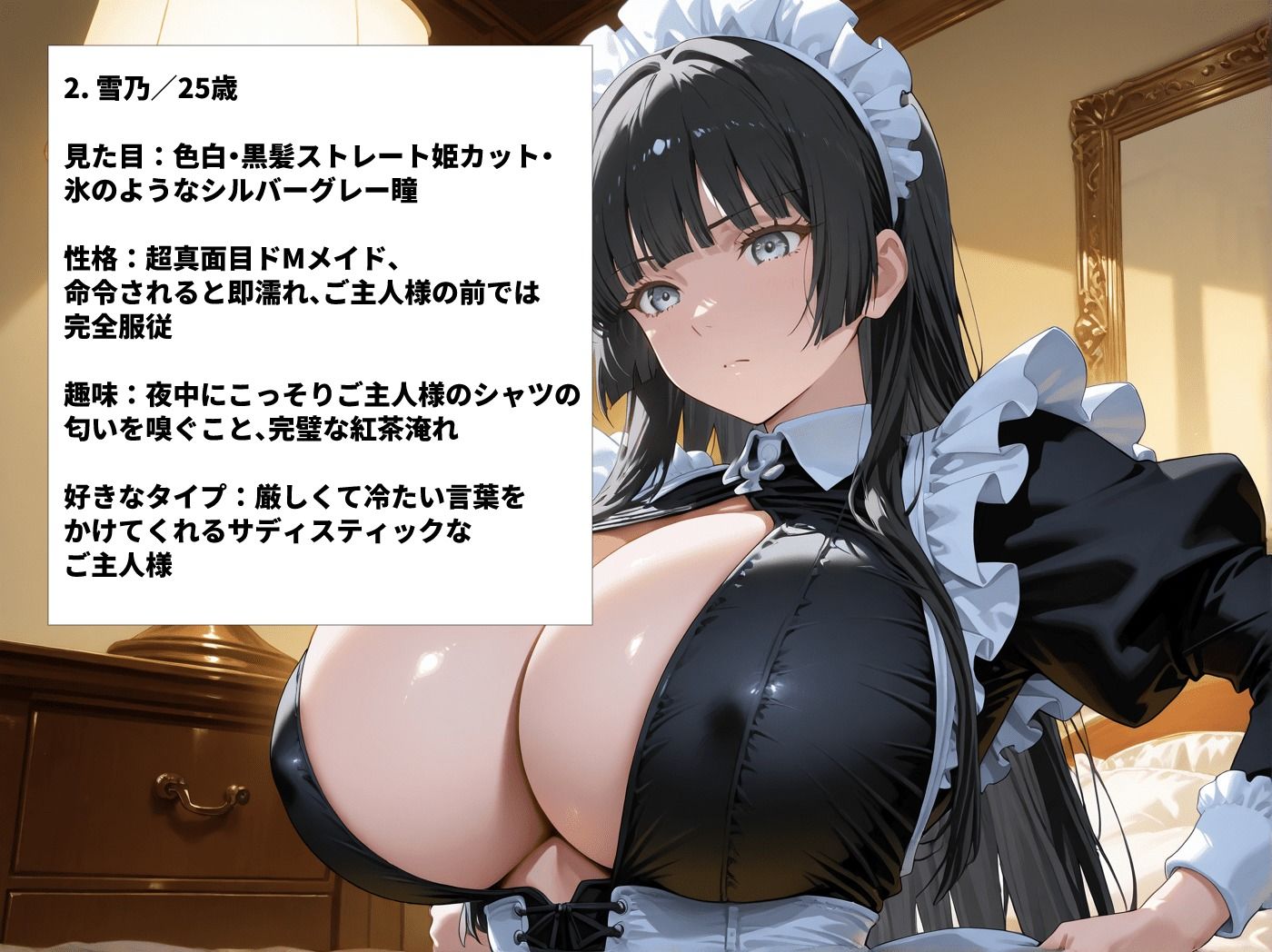 あまあまな爆乳メイド3人と順番にラブラブセックス