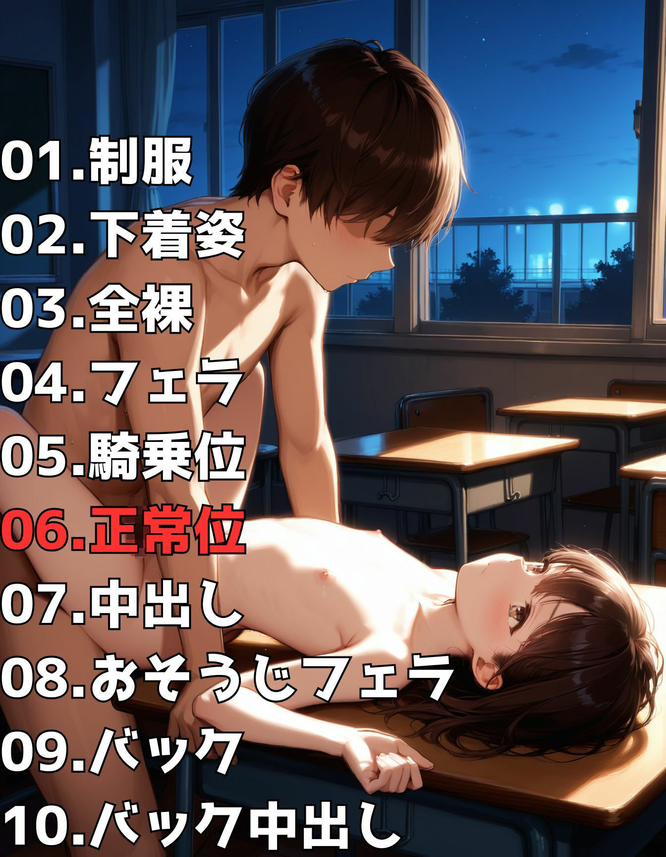 貧乳ちっぱい女子校生夜の性徒会活動6