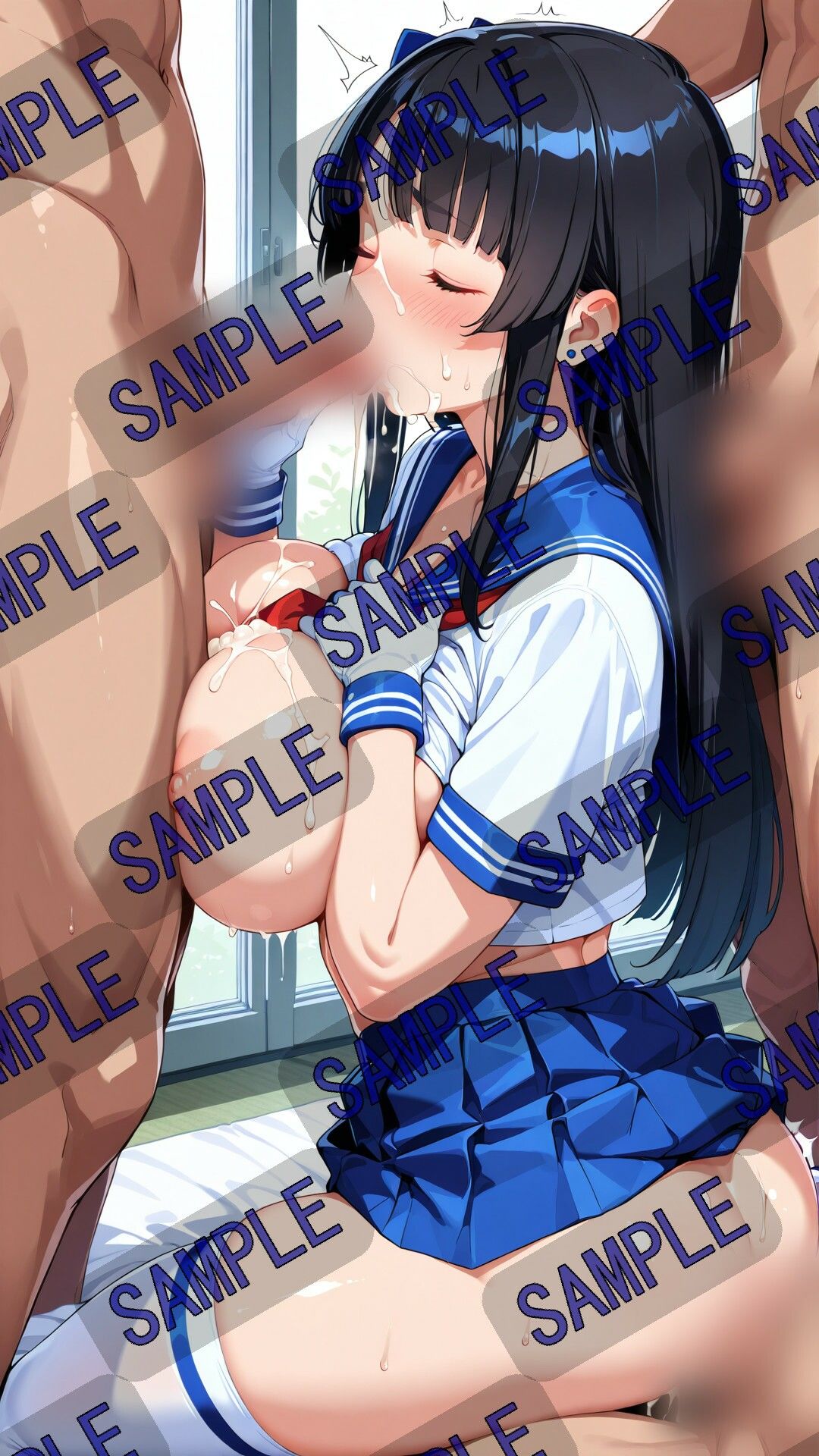 サンプル画像3:セーラー服(半月) [d_712538]