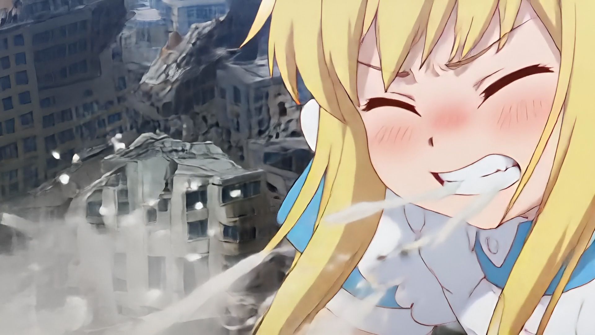 【自信作！】ハイパー巨大娘くしゃみアニメーション！/ Hyper Giantess Sneeze Full Animation！ （mp4） サンプル3