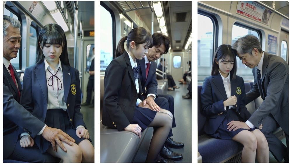 【エロ漫画】痴●電車2