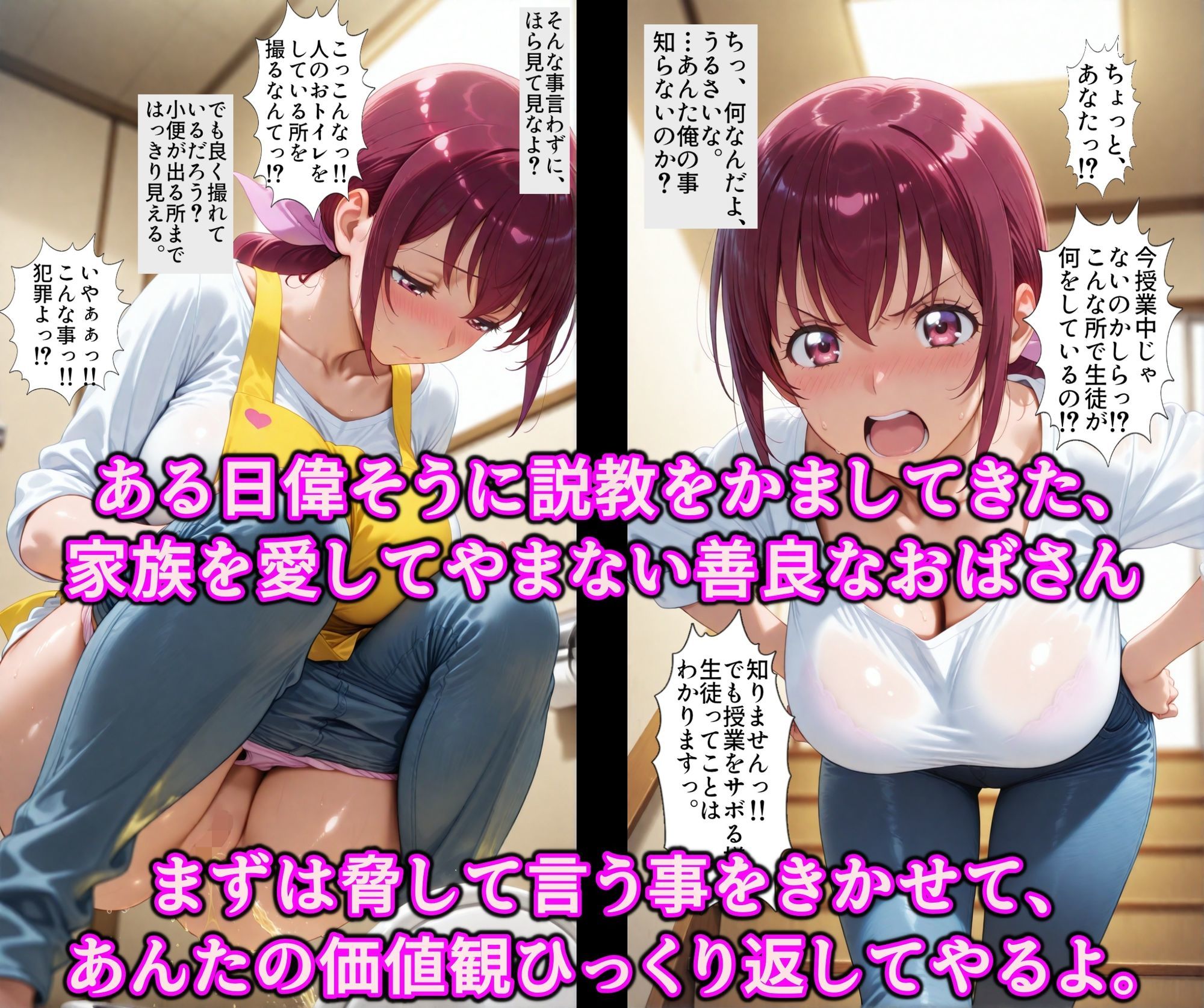 媚薬精子と催淫暗示で徹底調教!!家族思いの母親を何でも言いなりでチンポ狂いの淫乱肉オナホにガチ洗脳 画像2