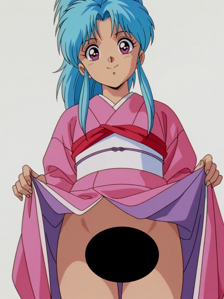 『幽〇白書』ヒロイン脱がしてみた スマホでも見やすい縦型 ムキムキ色黒モブがヤリたい放題 シチュエーション&クオリティ厳選済み450枚! 画像3