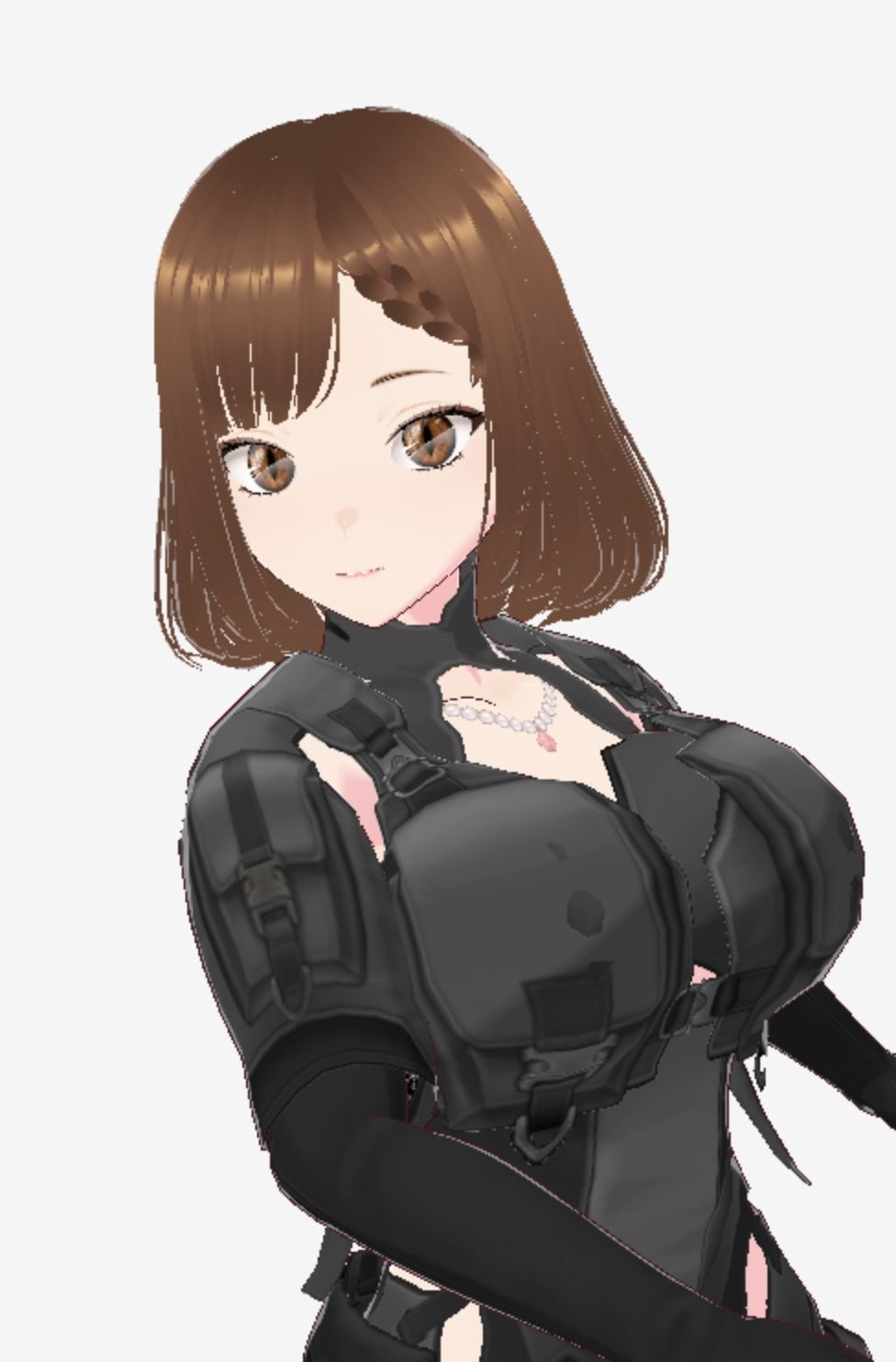 黒いウェアを着ている巨乳のお姉さん（セリフなし  3DCGモデル  イラスト集） 画像5